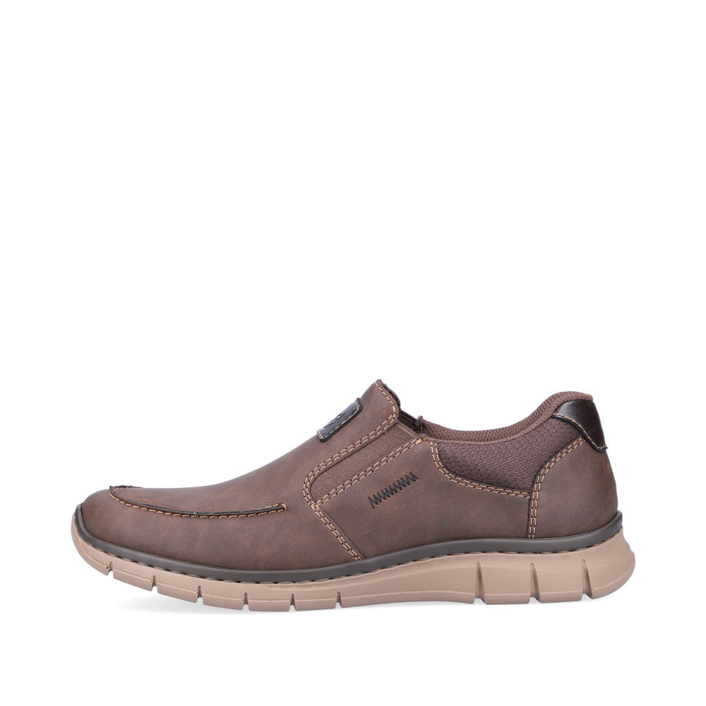Rieker Herren Slipper kaffeebraun