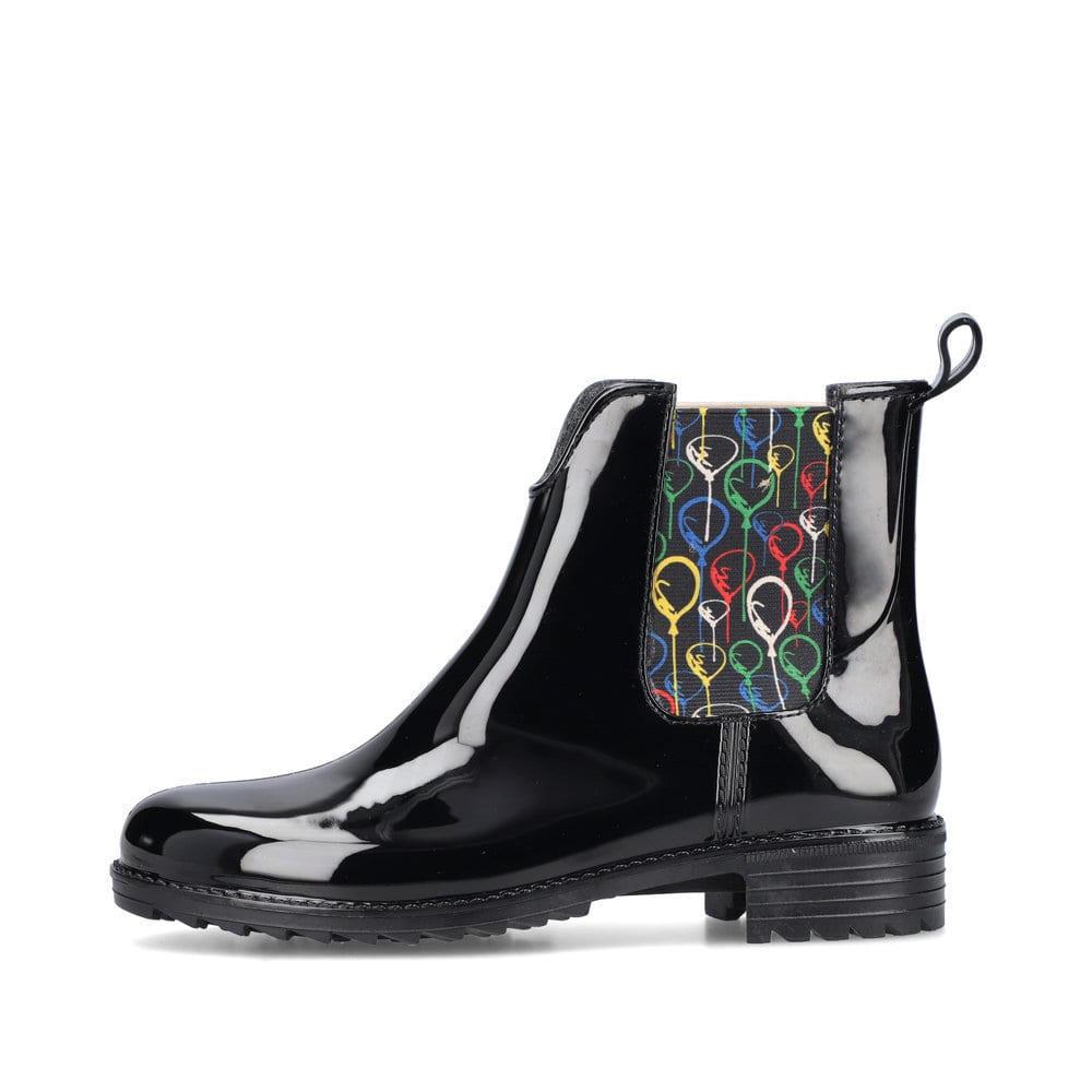 Rieker Damen Chelsea Boots glanzschwarz