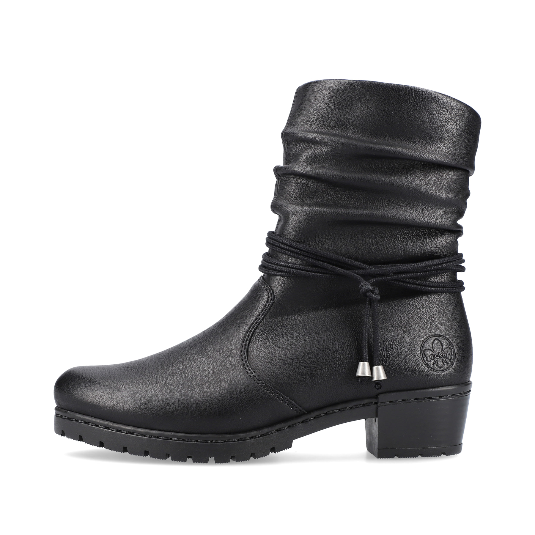 Rieker Damen Stiefeletten tiefschwarz