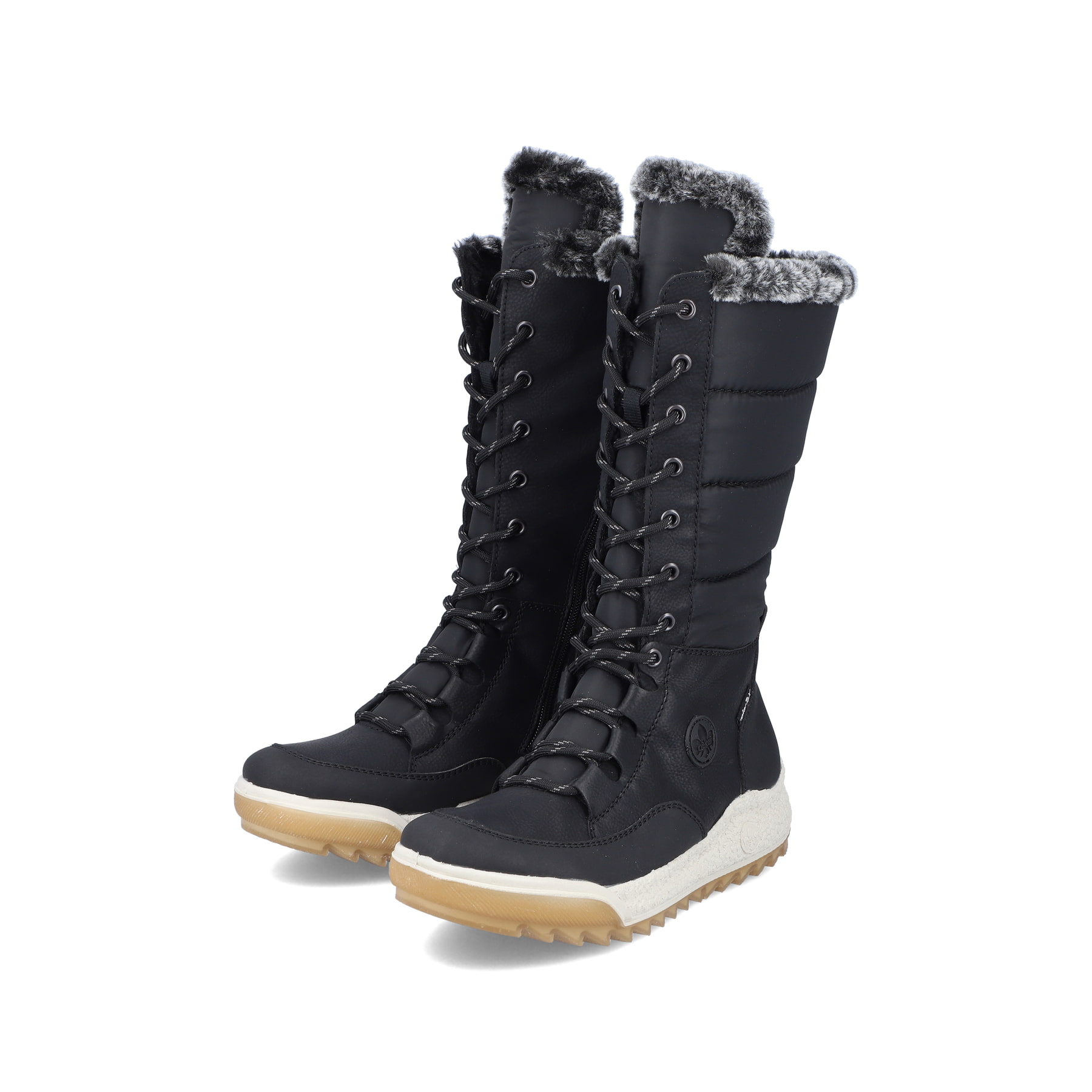 Rieker Damen Hochschaftstiefel asphaltschwarz