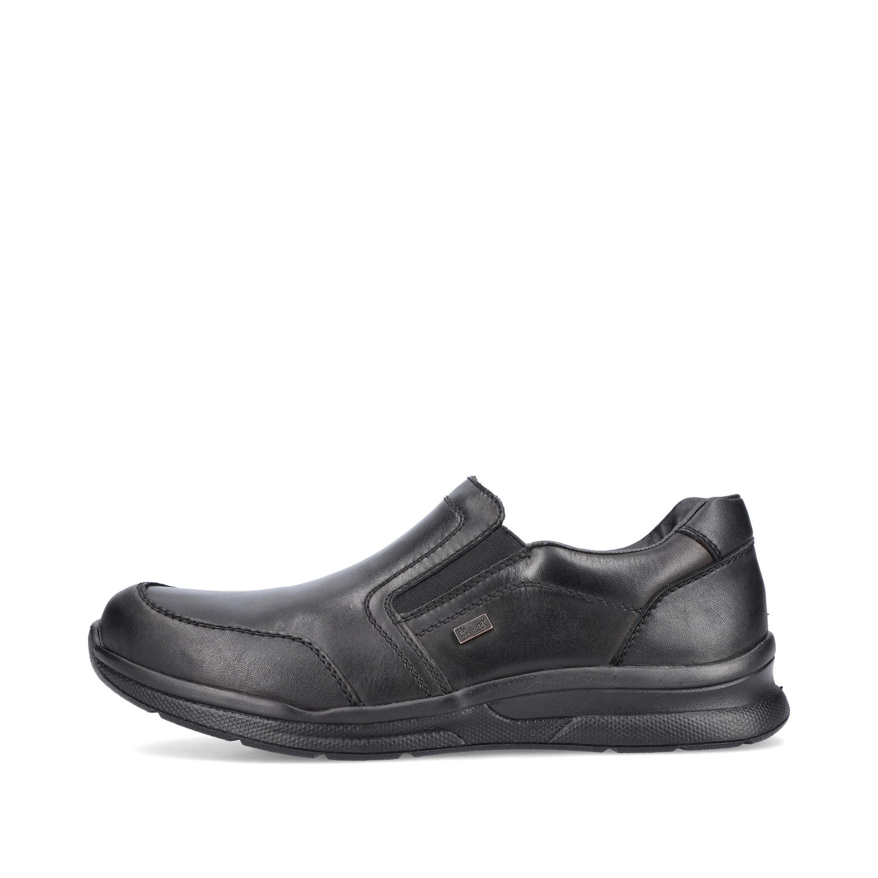 Rieker Herren Slipper glanzschwarz