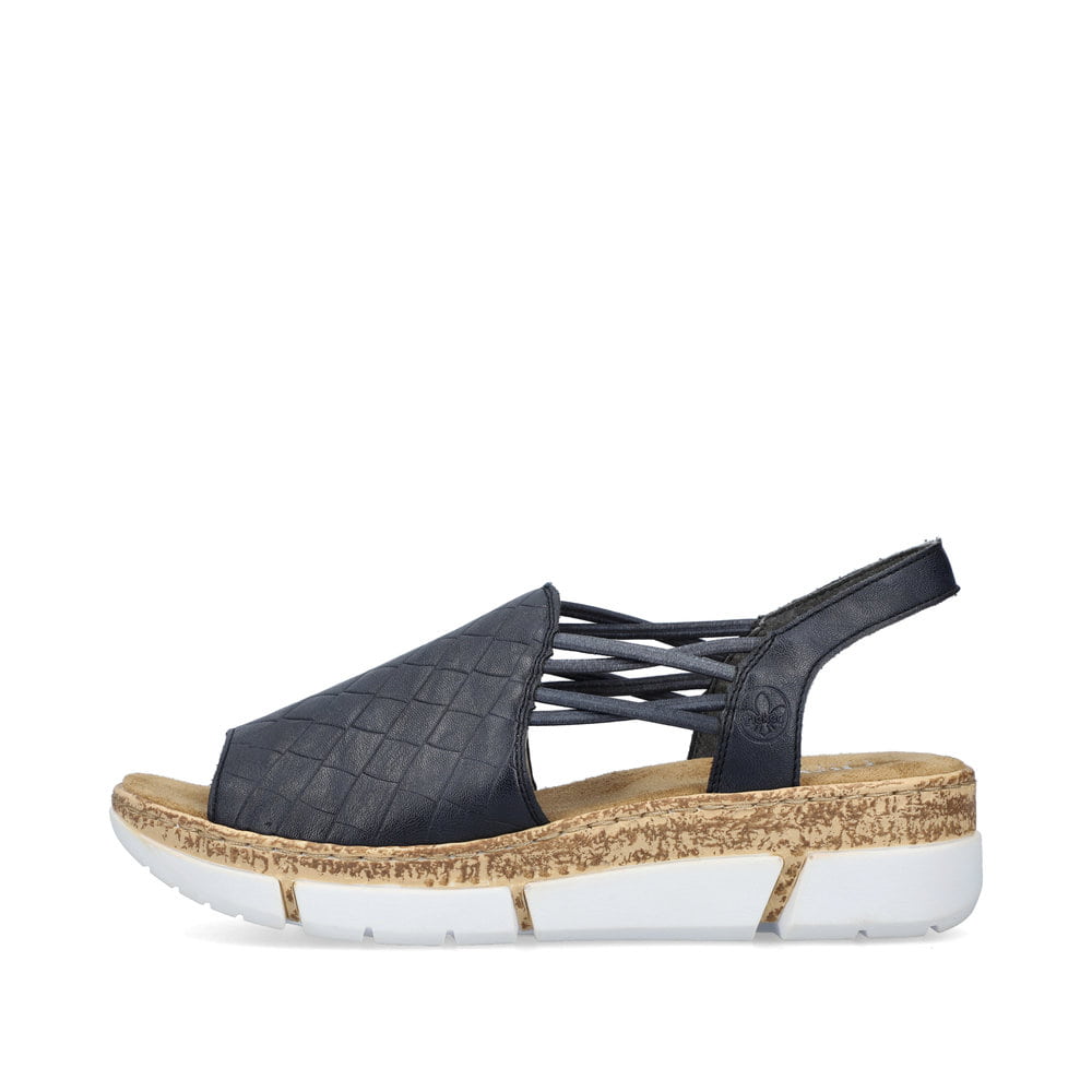 Rieker Damen Riemchensandalen marineblau