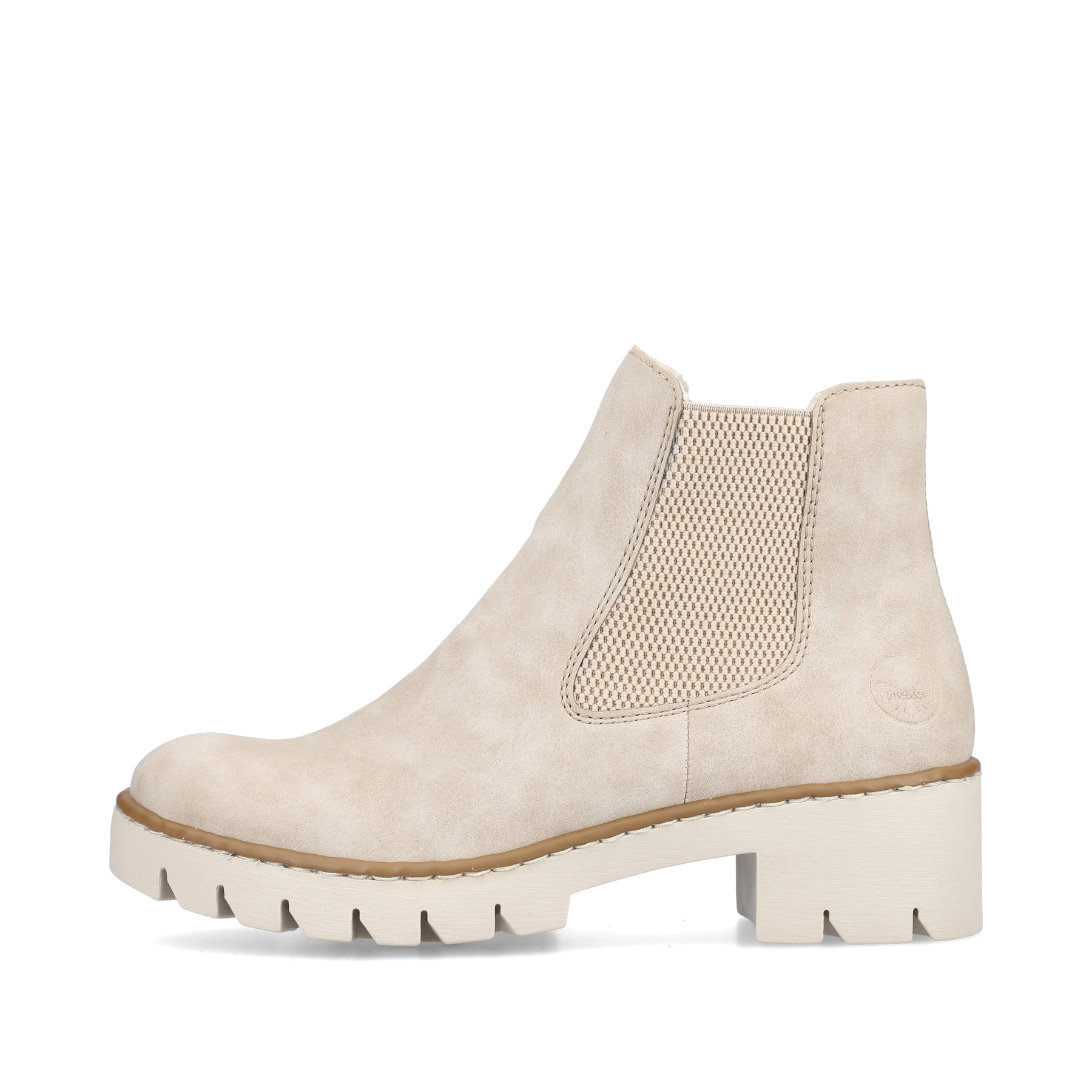 Rieker Damen Chelsea Boots sandbeige