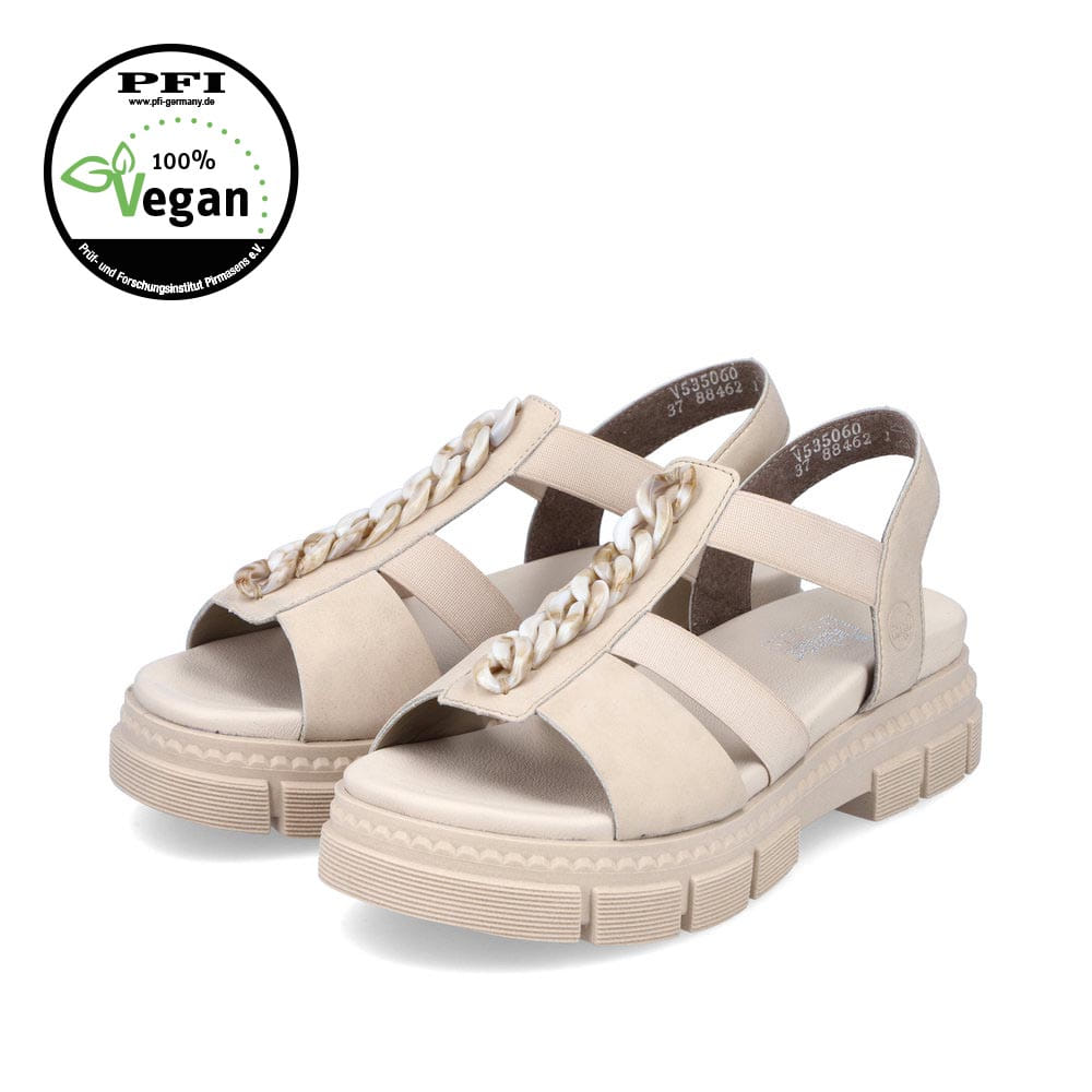 Rieker Damen Riemchensandalen hellbeige