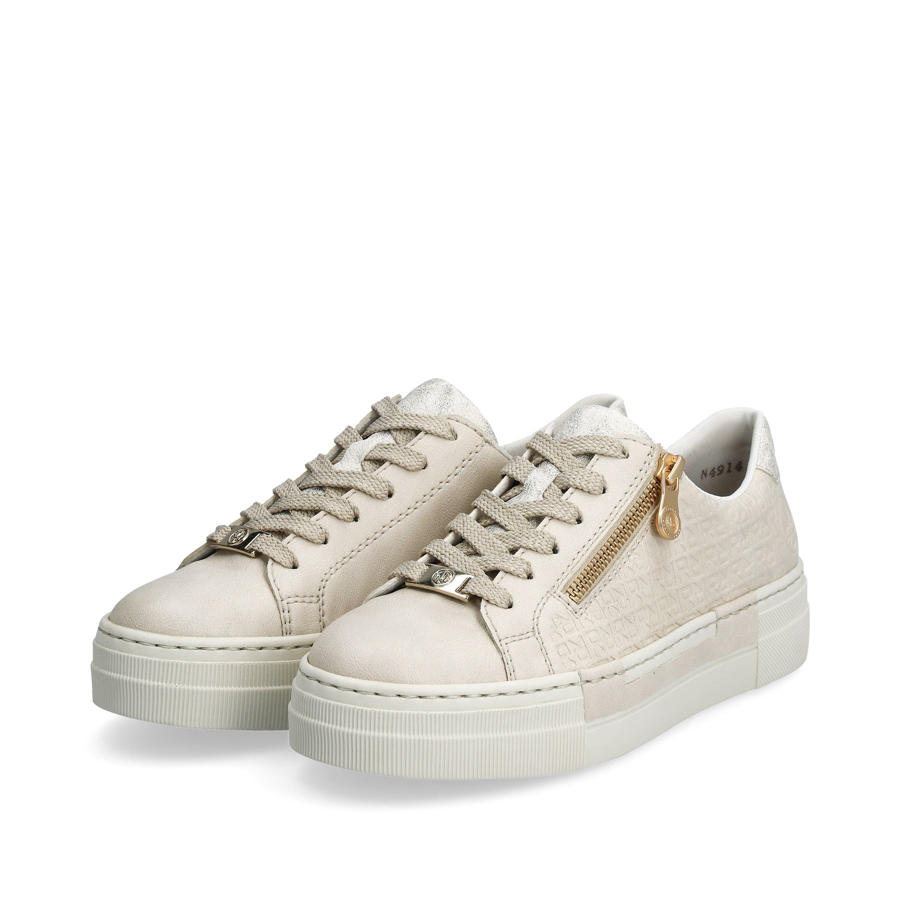Rieker Damen Sneaker altweiss