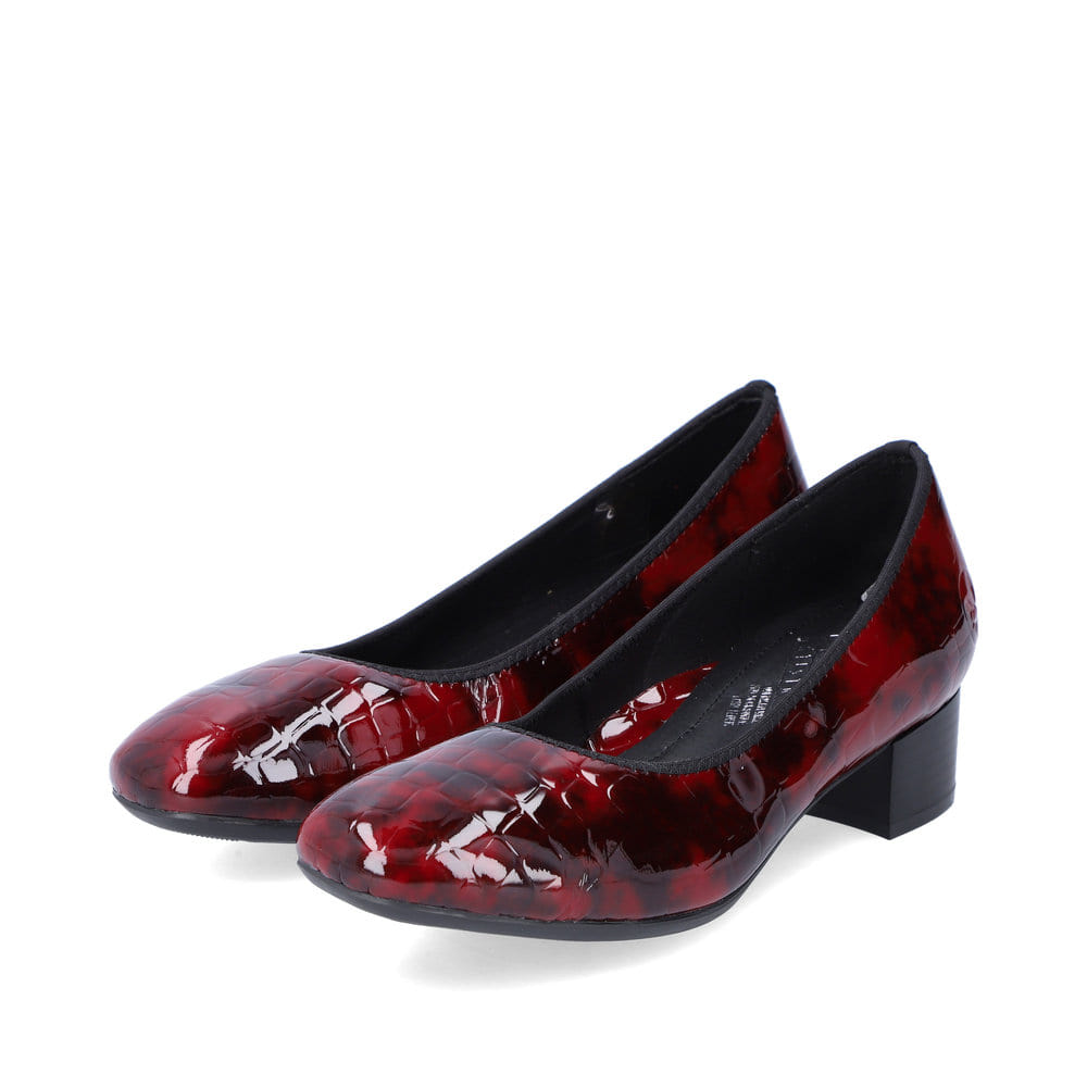 Rieker Damen Pumps metallic-rot