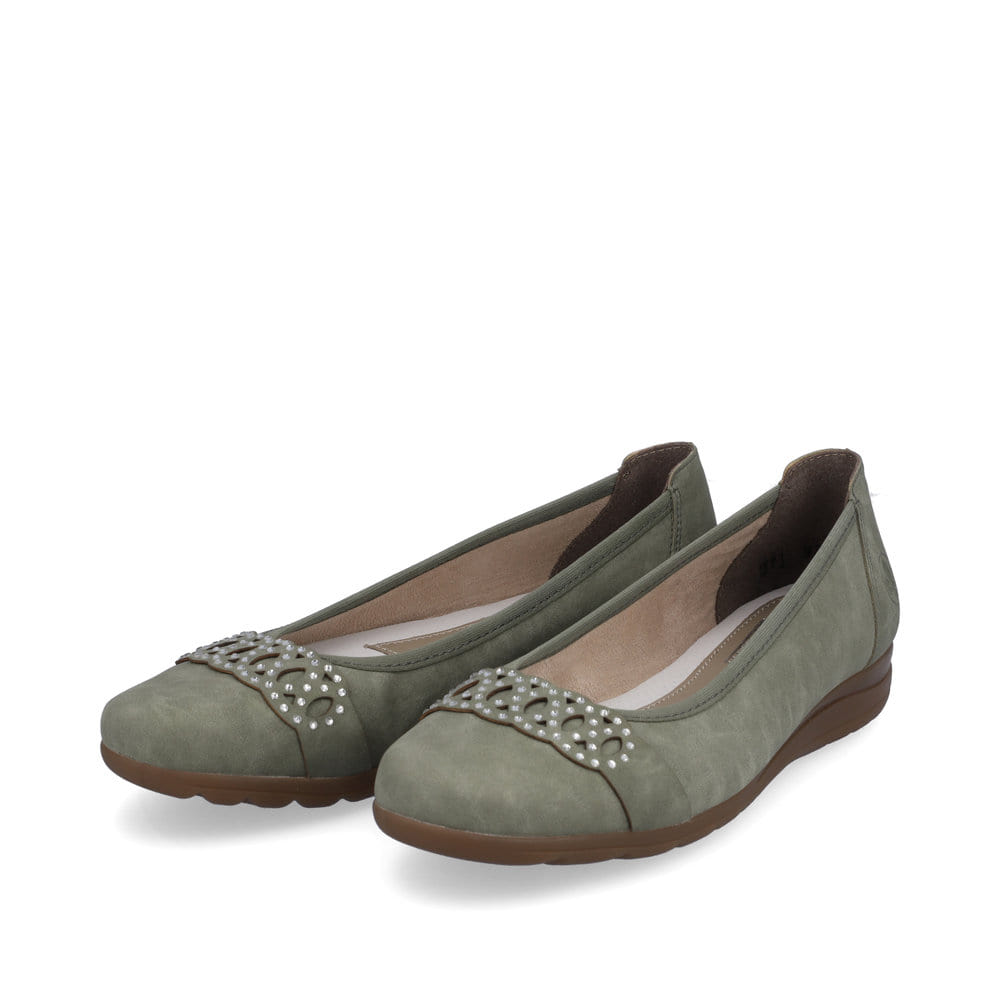 Rieker Damen Ballerinas mintgrün