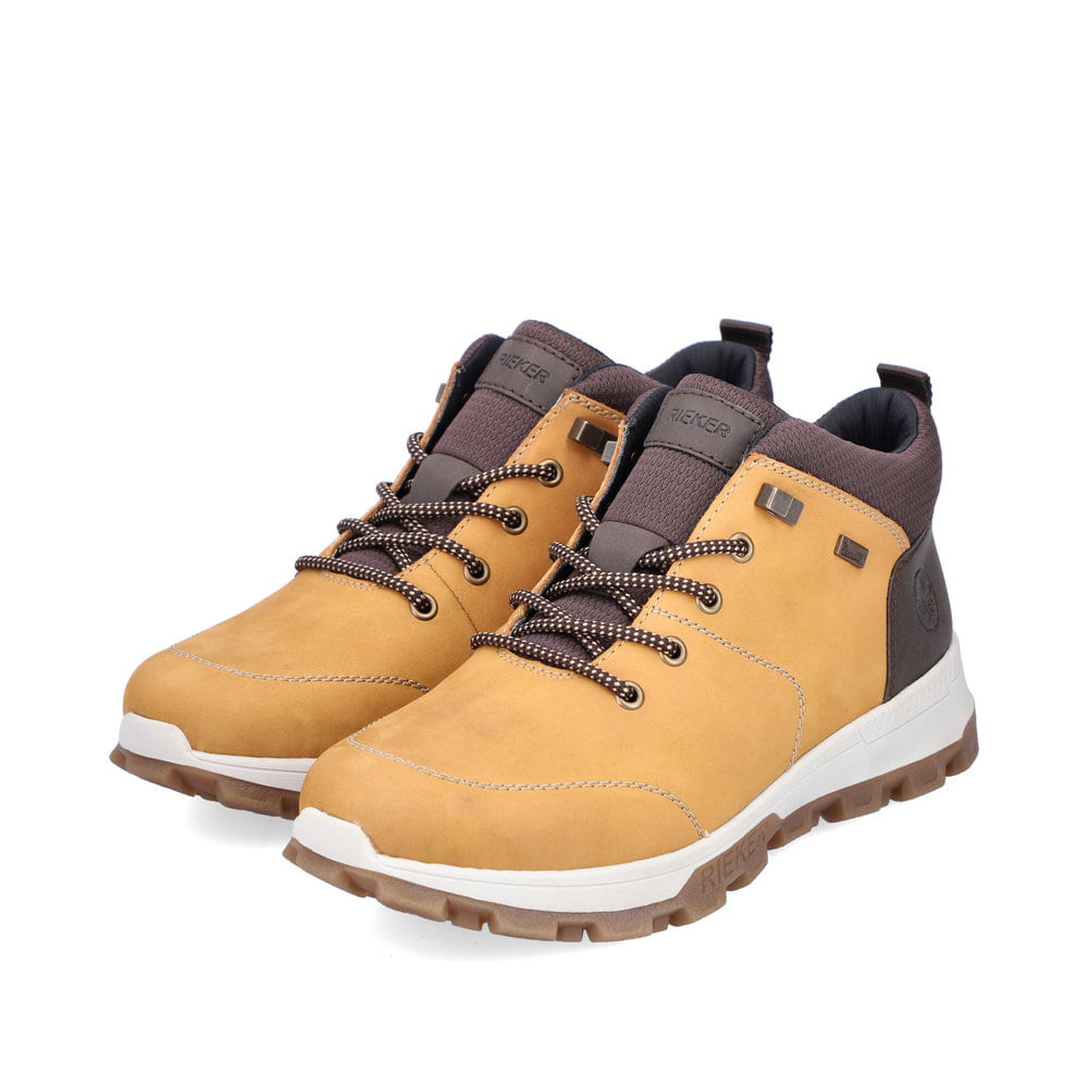 Rieker Herren Schnürstiefel goldgelb