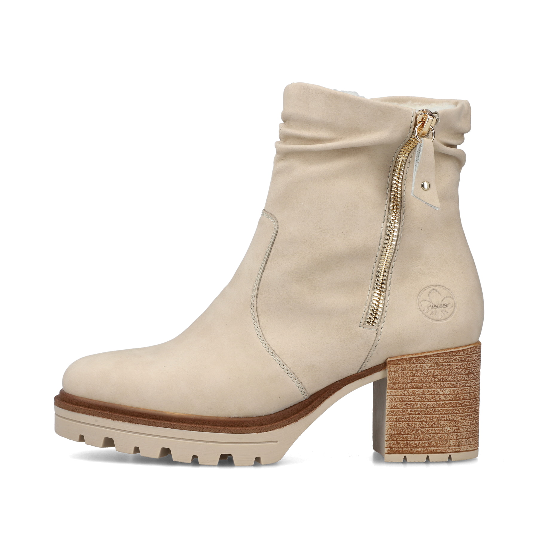 Rieker Damen Stiefeletten cremebeige