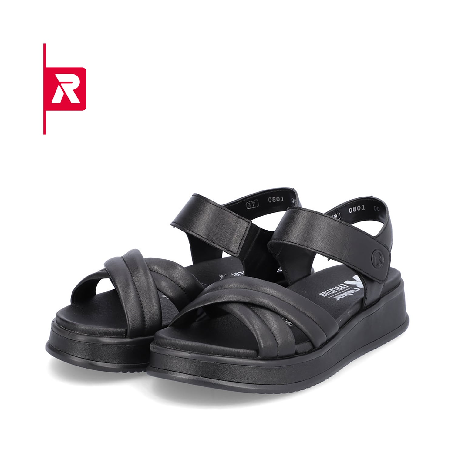 Rieker EVOLUTION Damen Sandalen midnight black