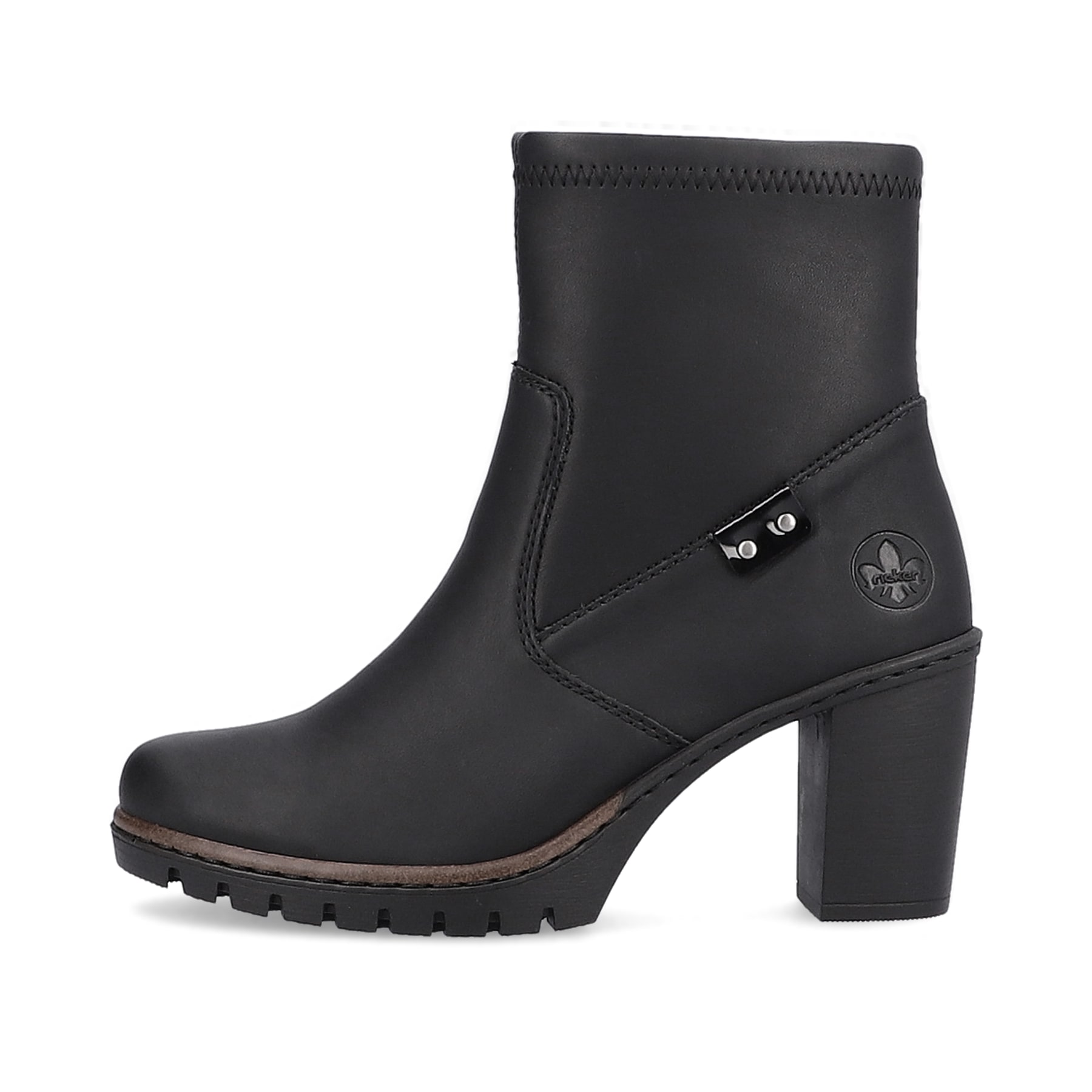 Rieker Damen Stiefeletten tiefschwarz