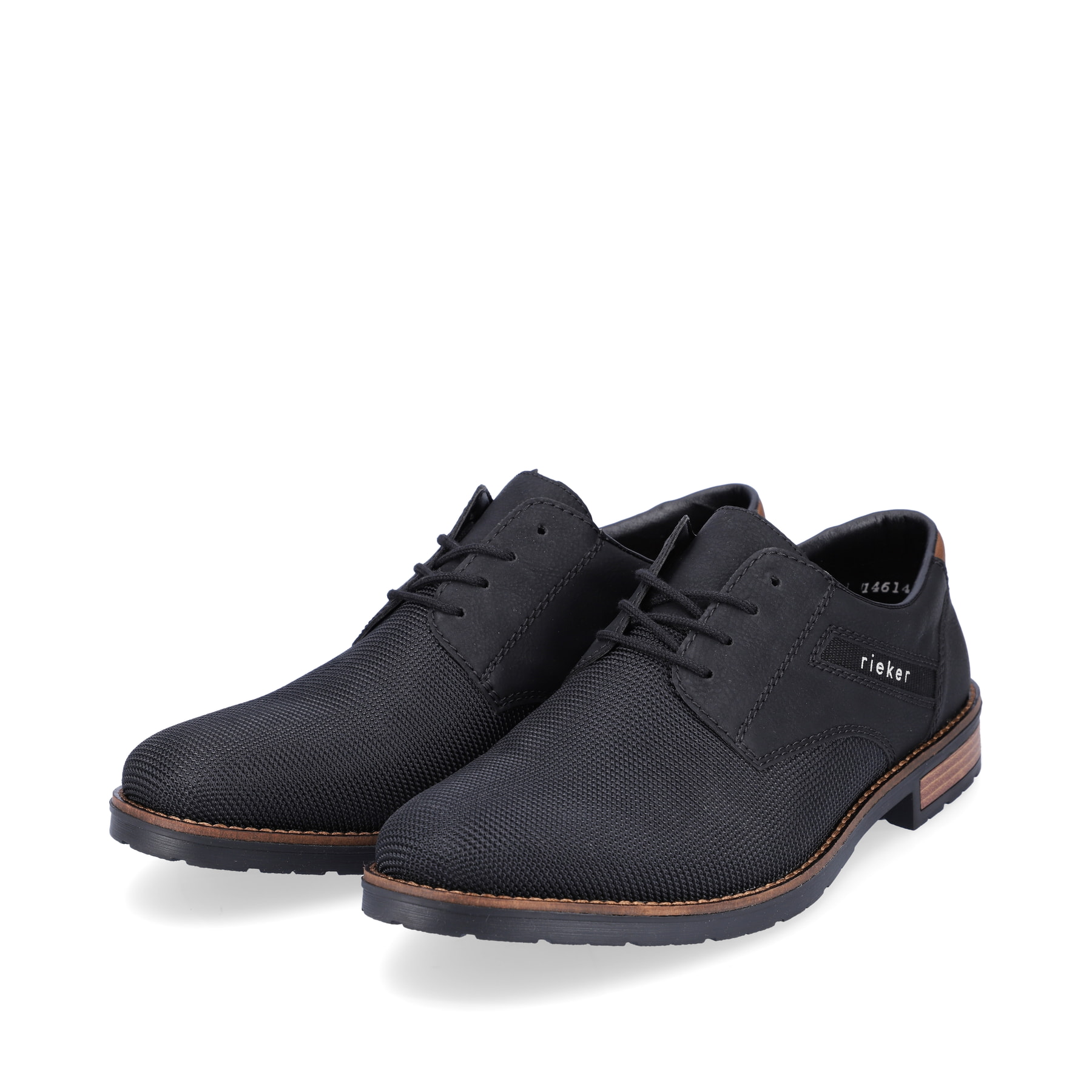 Rieker Herren Schnürschuhe graphitschwarz
