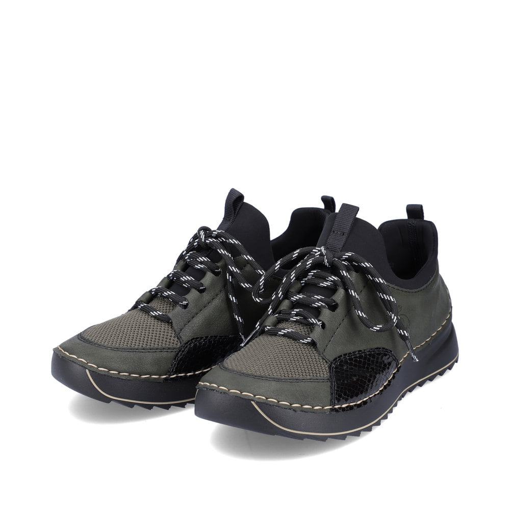 Rieker Damen Slipper olivgrün
