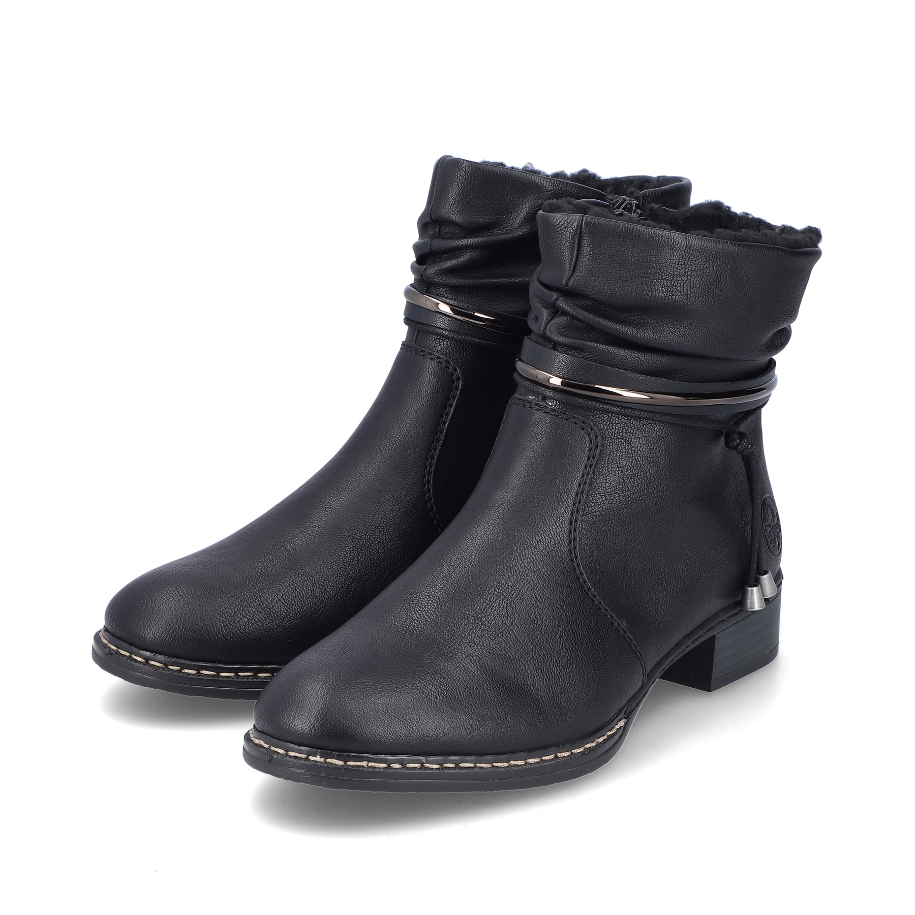 Rieker Damen Stiefeletten nachtschwarz