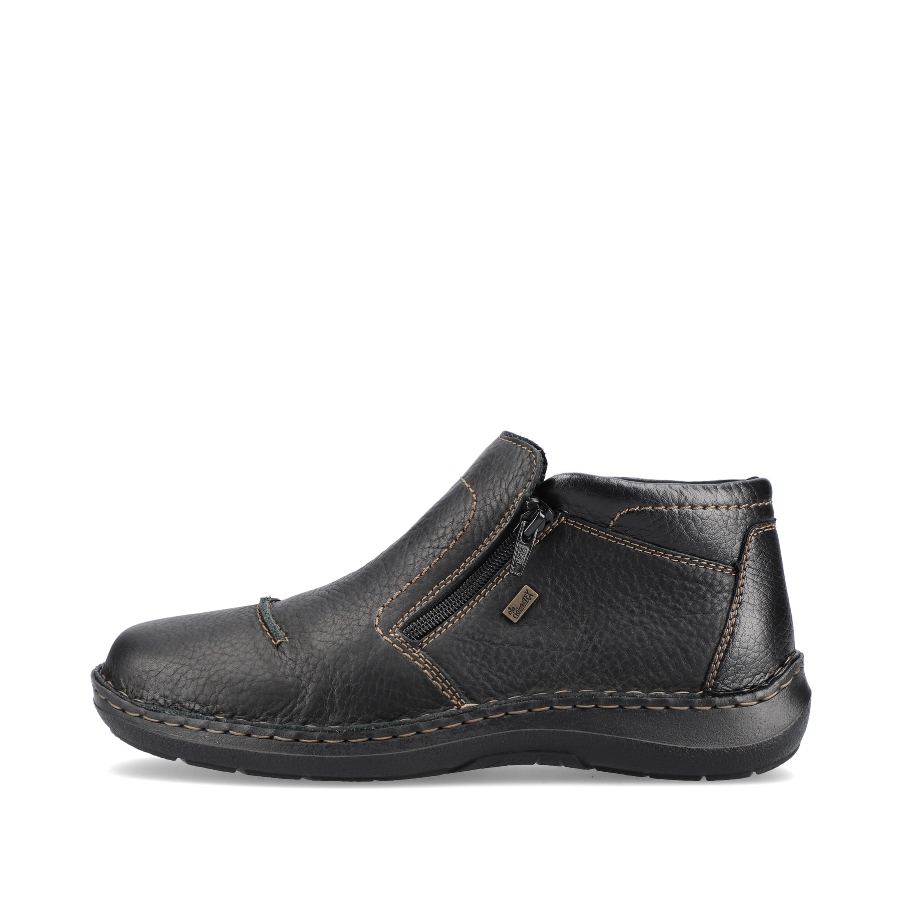 Rieker Herren Slipper graphitschwarz