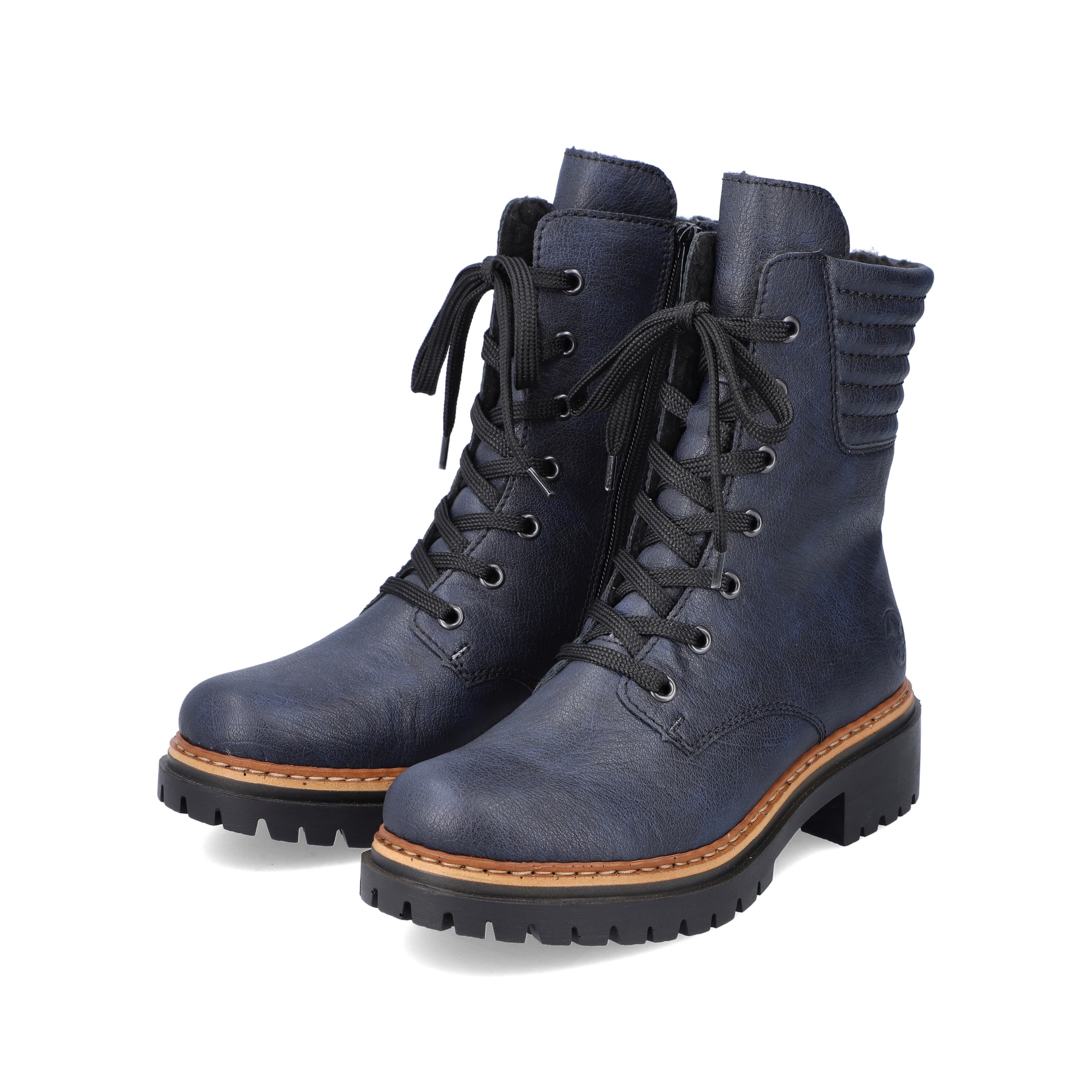 Rieker Damen Biker Boots pazifikblau