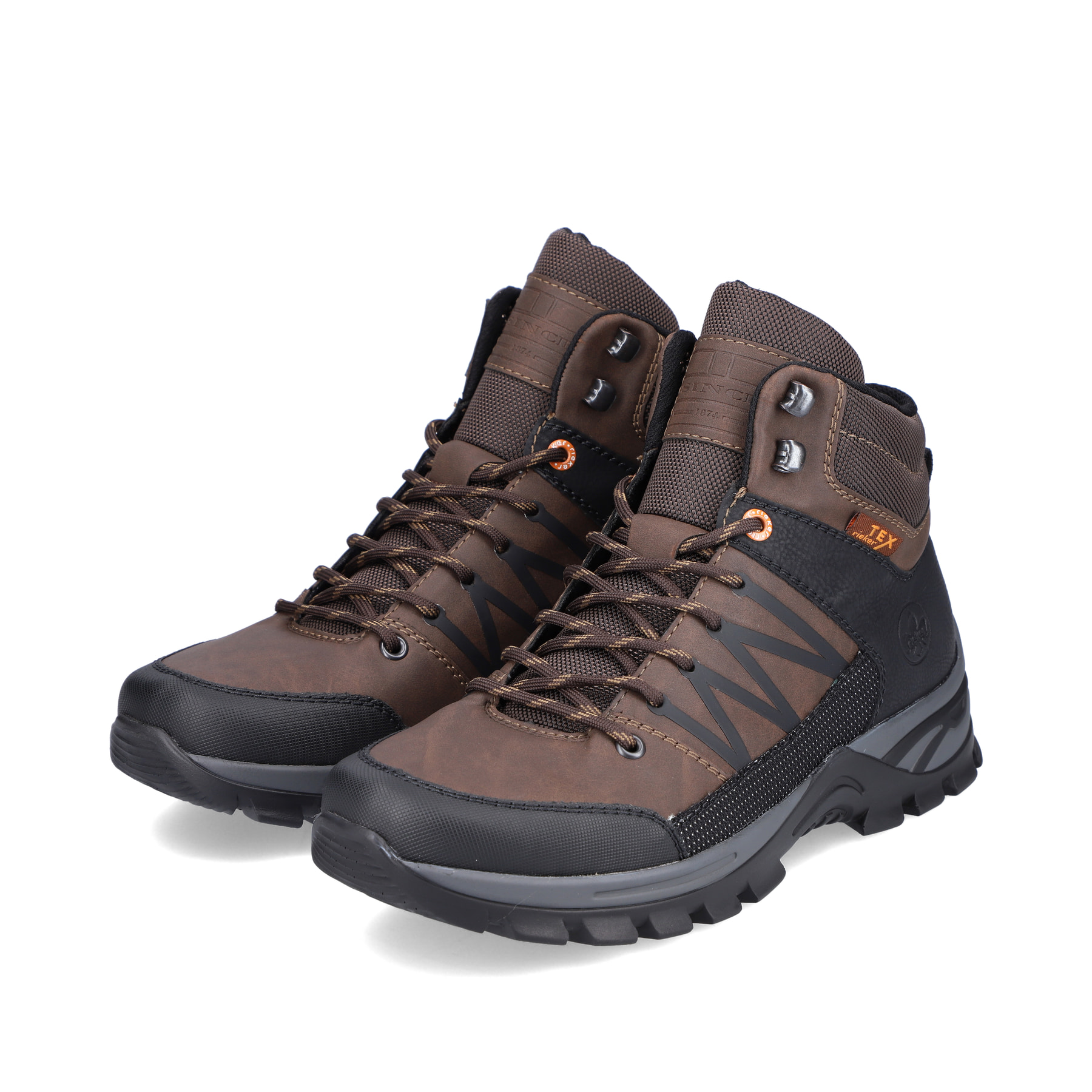 Rieker Herren Schnürstiefel nussbraun