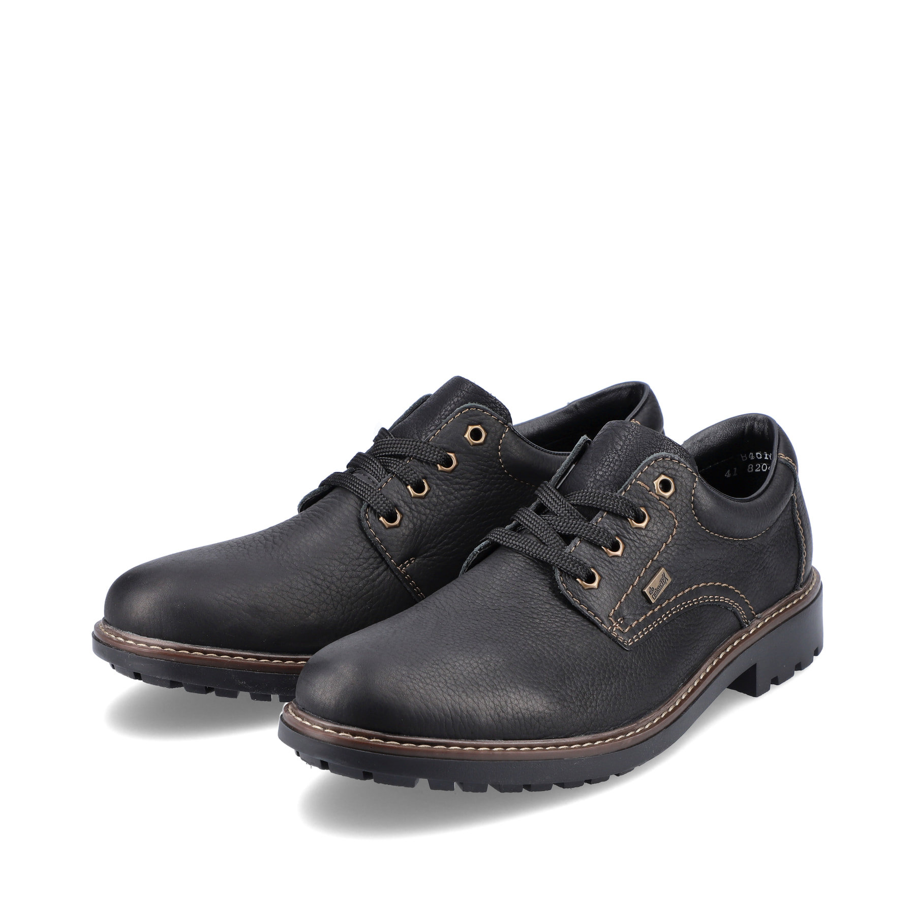 Rieker Herren Schnürschuhe tiefschwarz