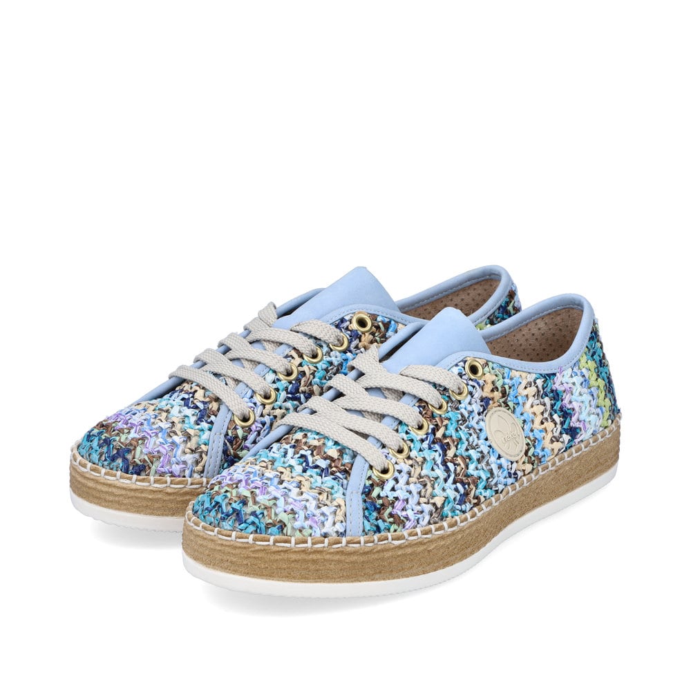 Rieker Damen Sneaker by Rieker multi-himmelblau