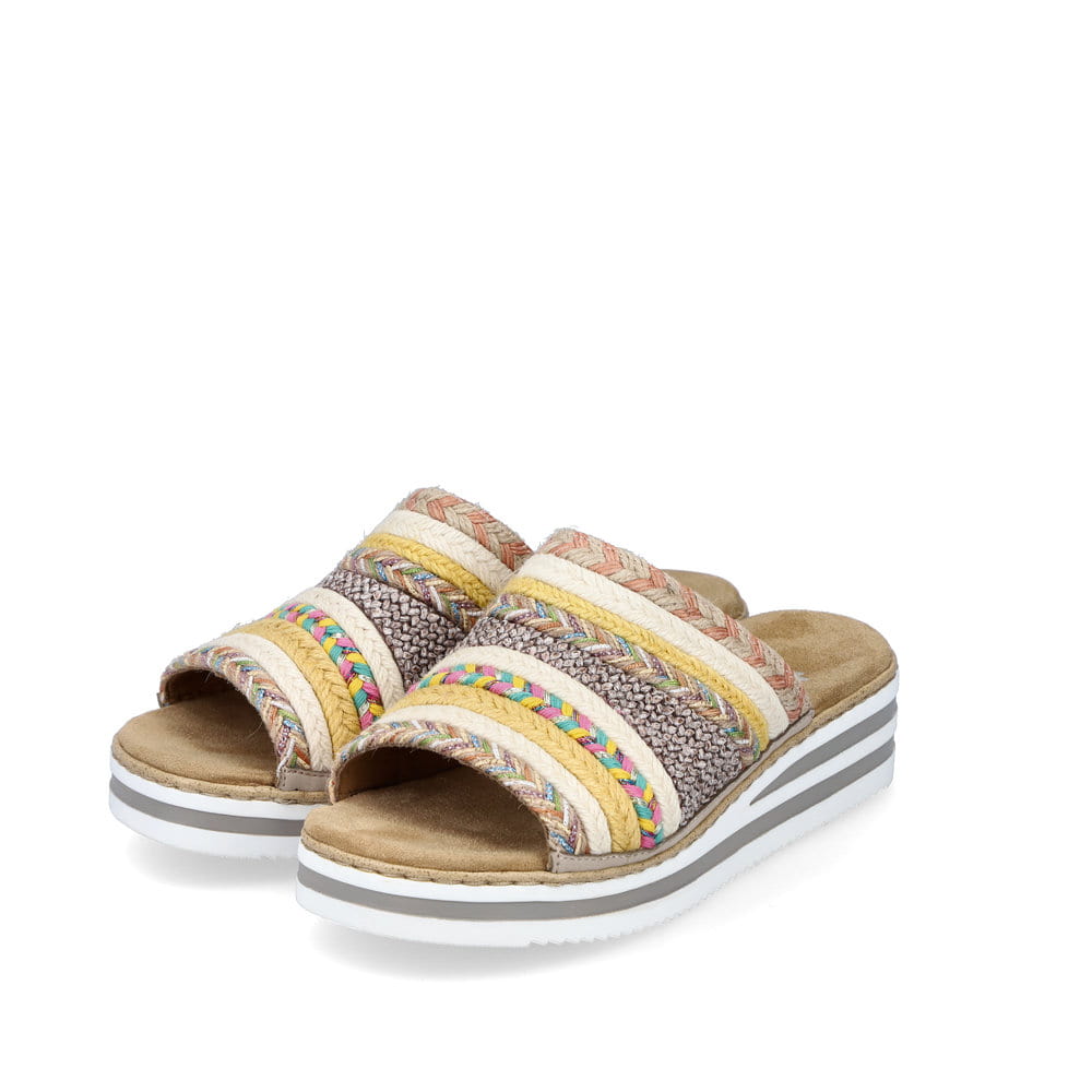Rieker Damen Pantoletten multi