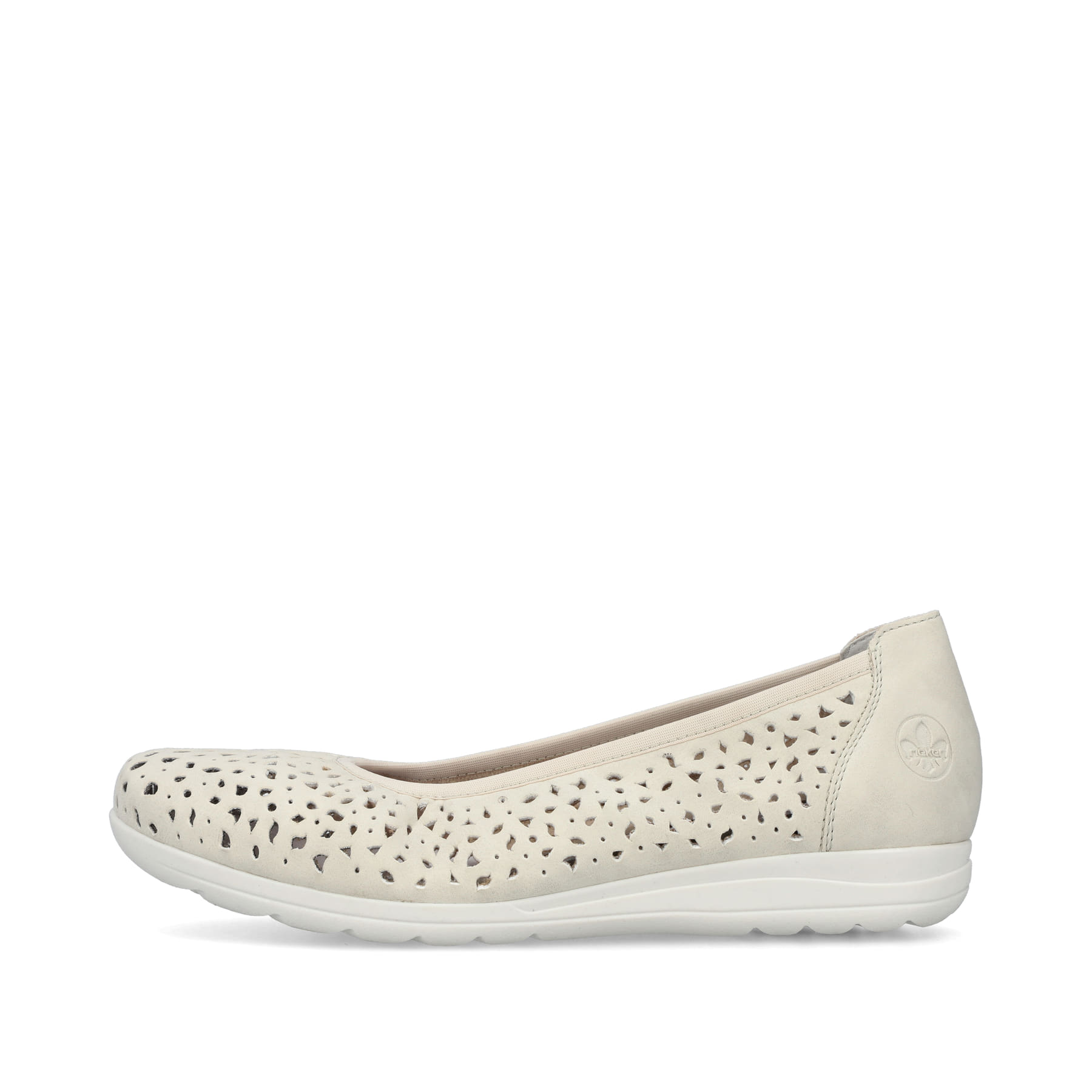 Rieker Damen Ballerinas helllbeige