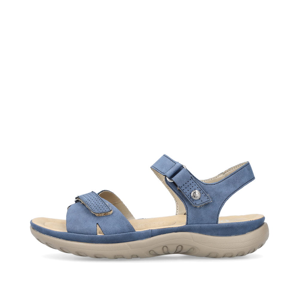 Rieker Damen Riemchensandalen azurblau