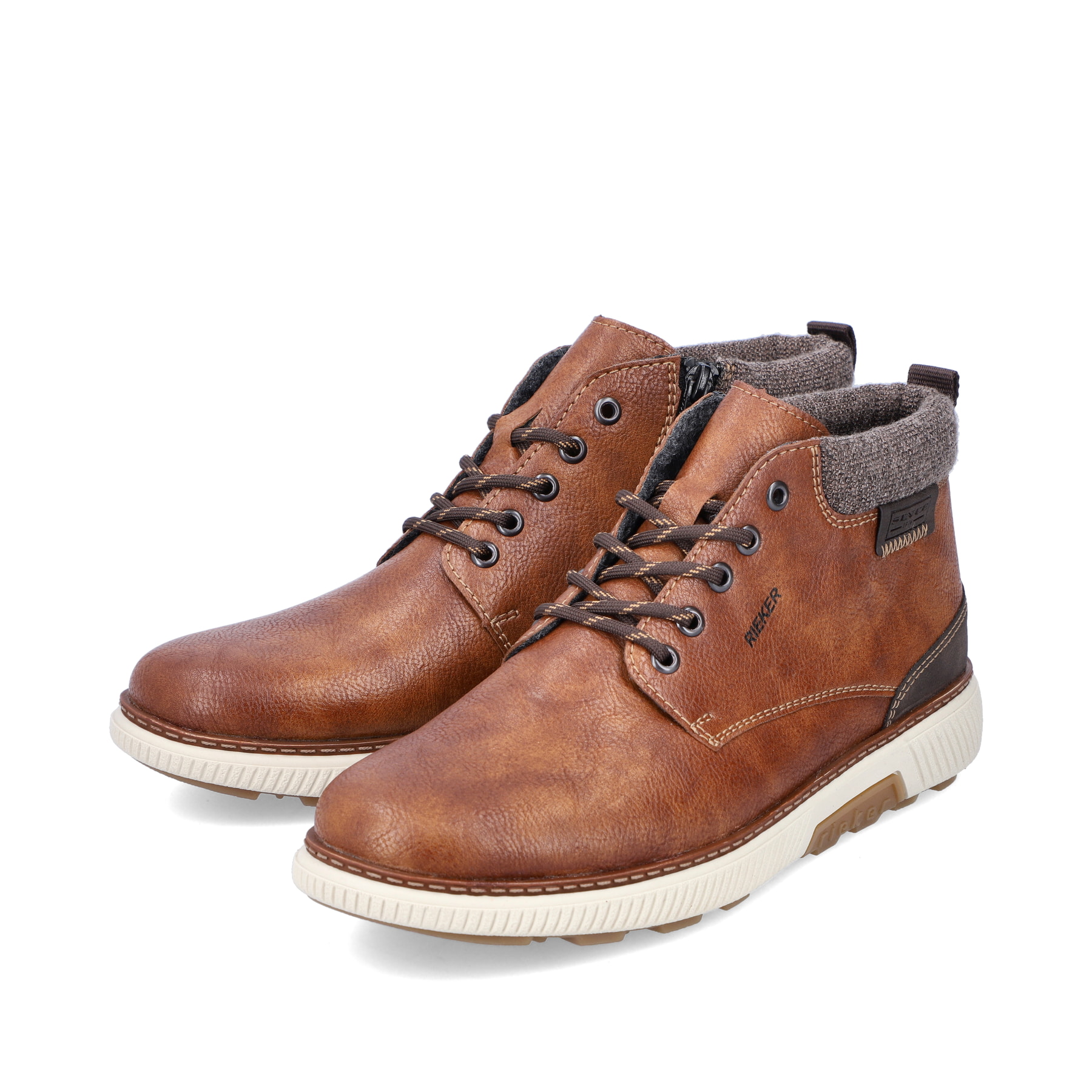 Rieker Herren Schnürstiefel kastanienbraun