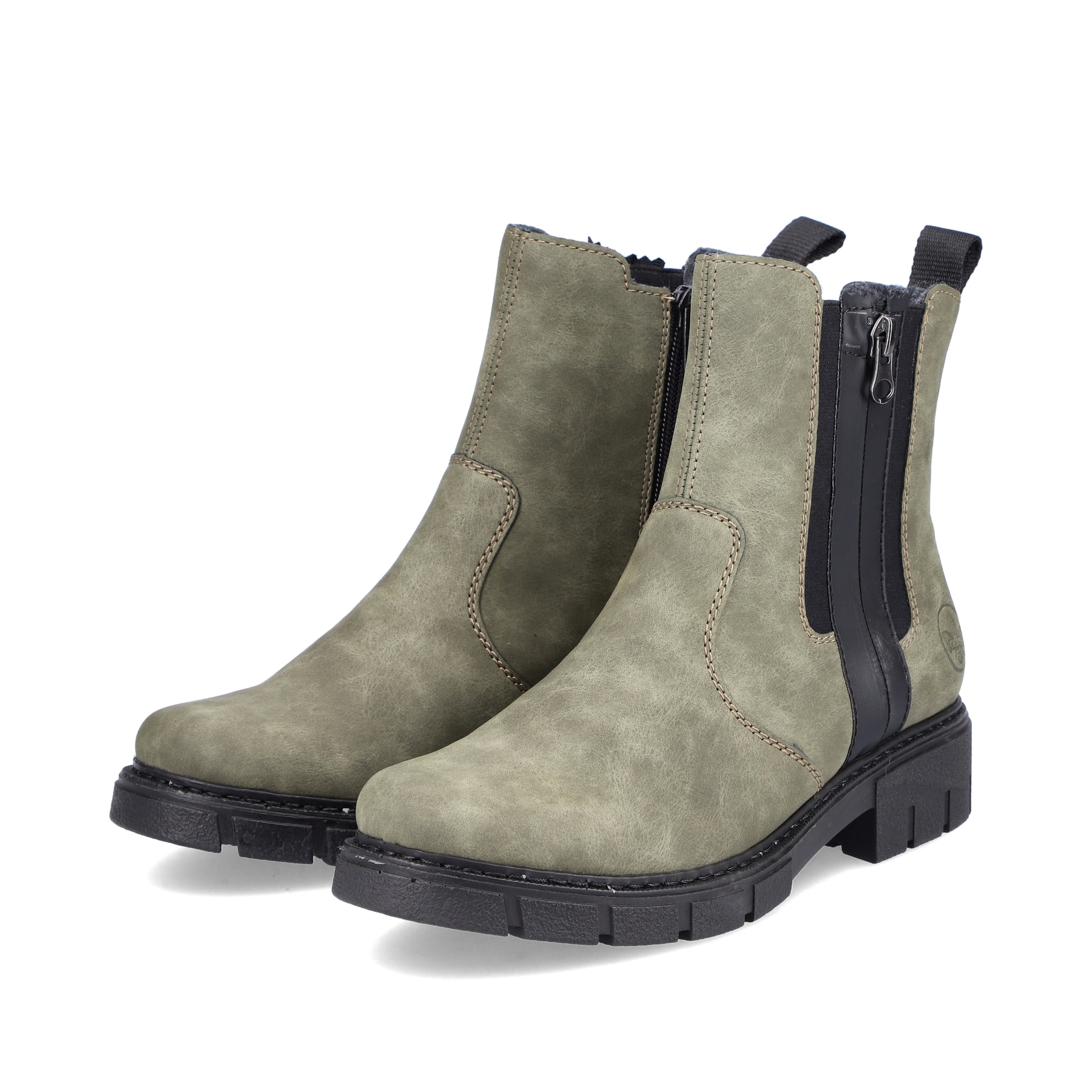 Rieker Damen Chelsea Boots laubgrün
