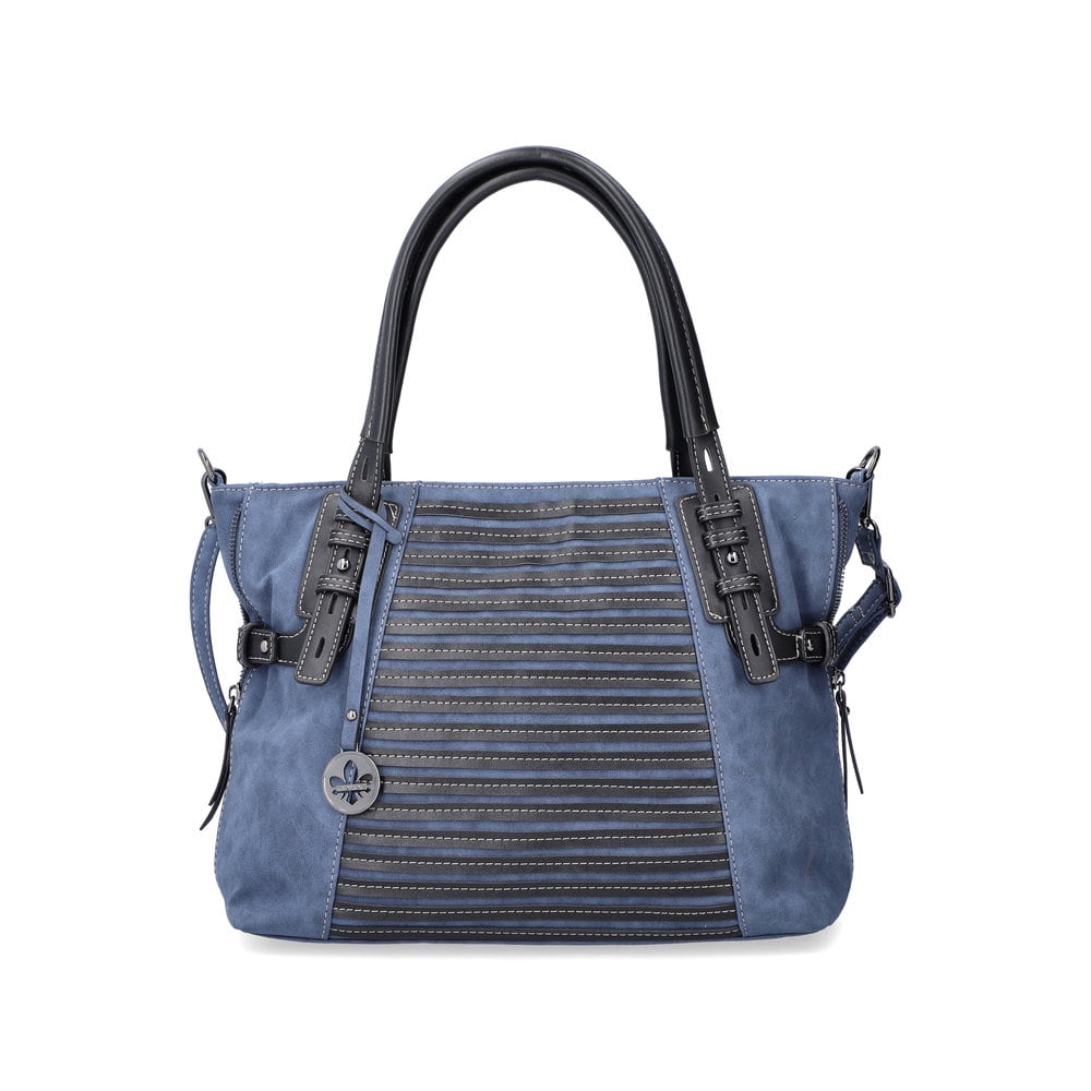 Rieker Damen Shopper meeresblau-schwarz