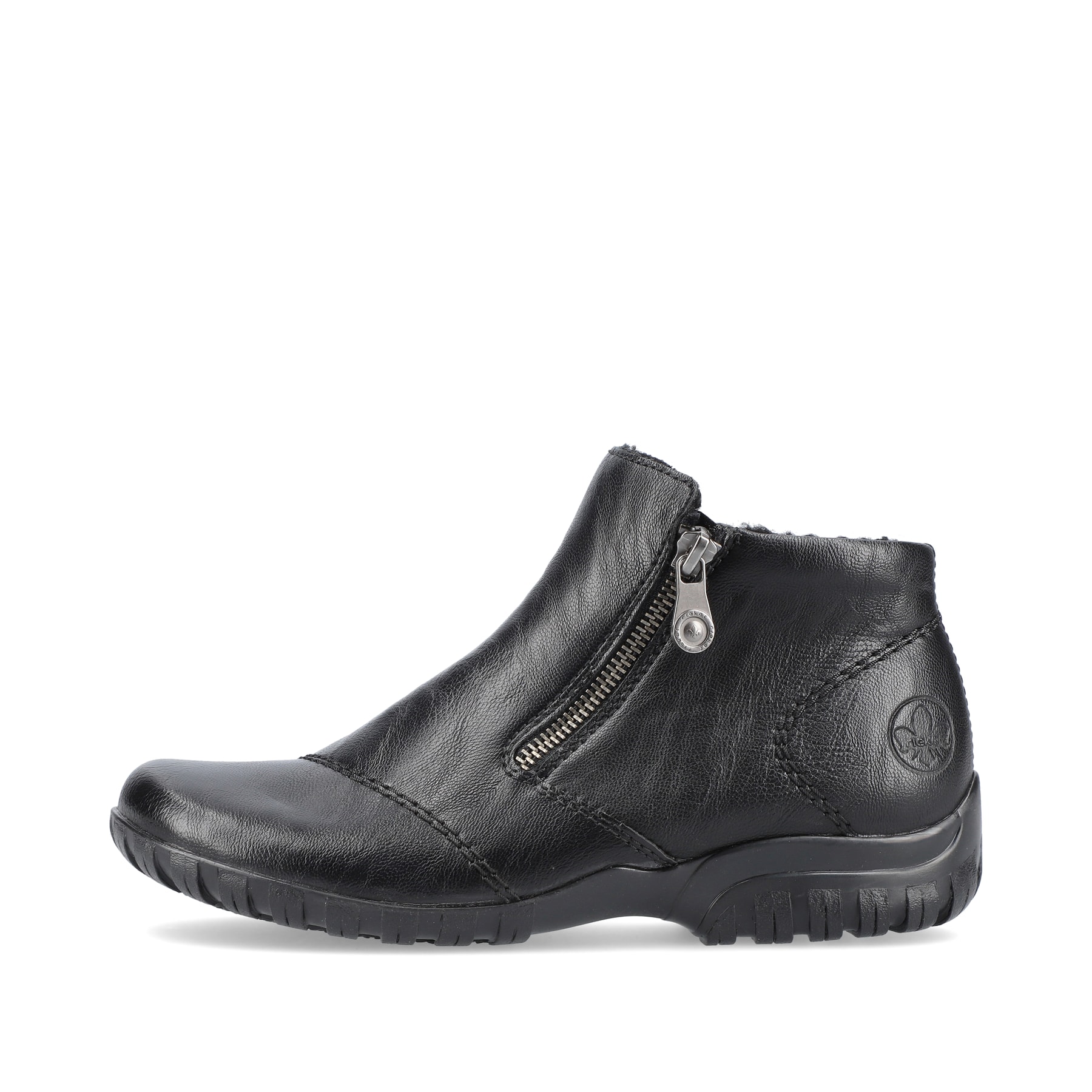 Rieker Damen Slipper tiefschwarz