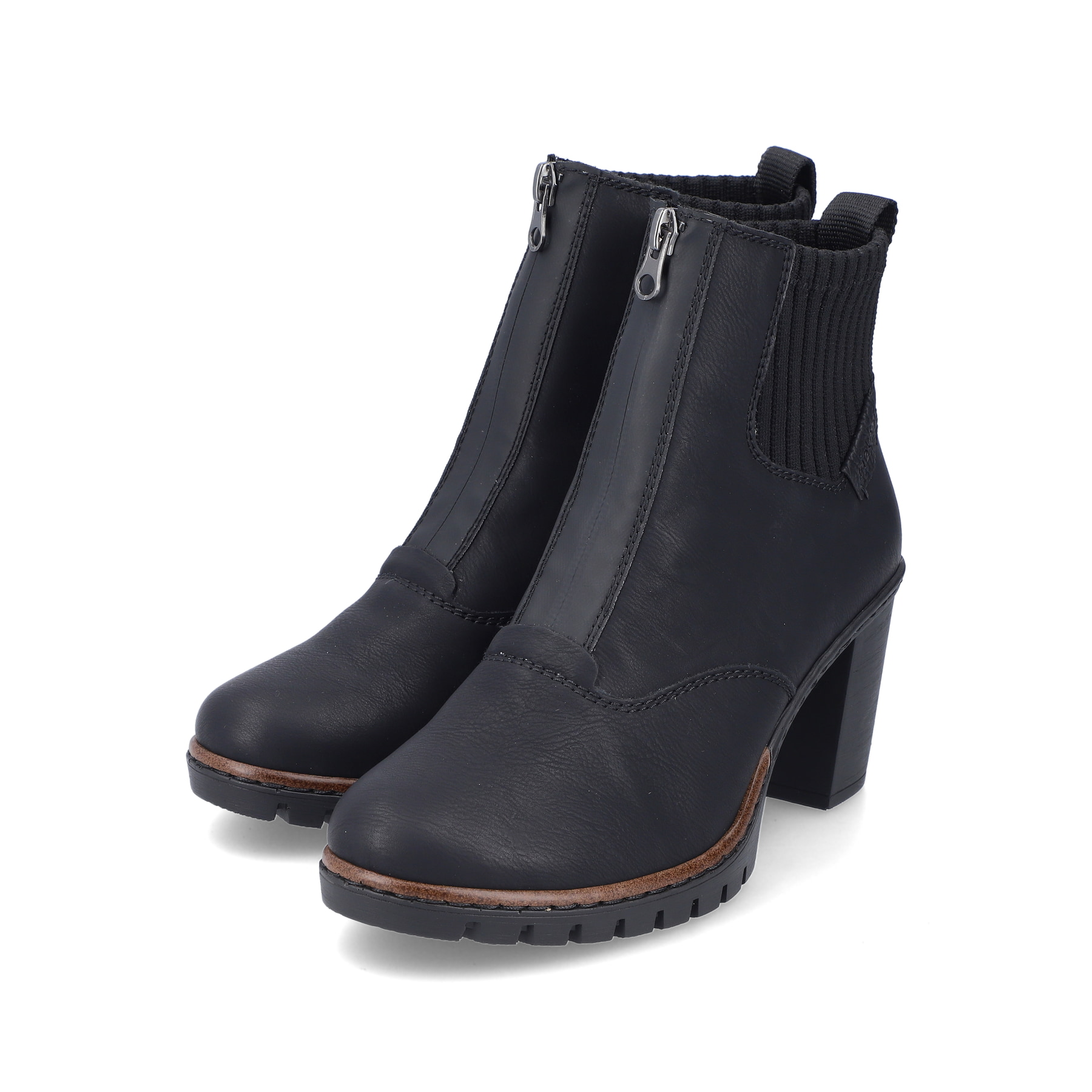 Rieker Damen Stiefeletten tiefschwarz