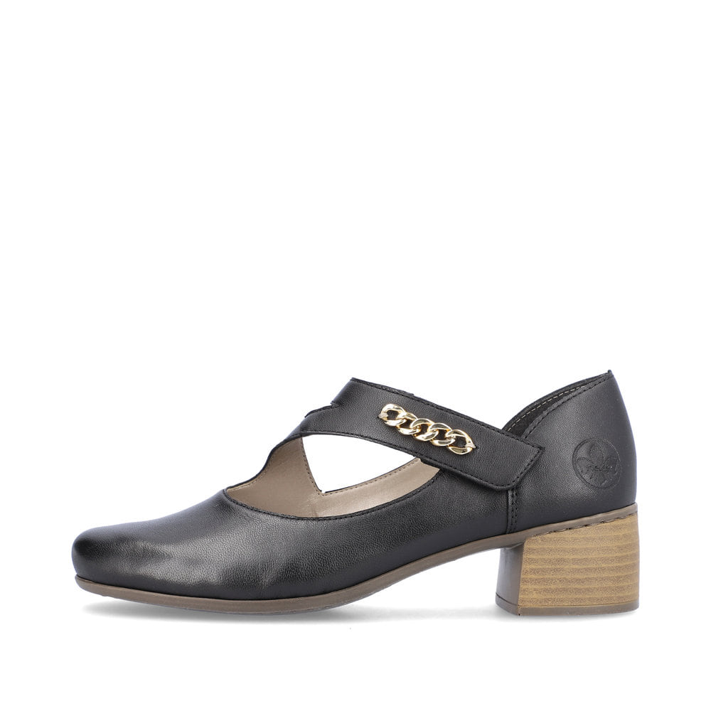 Rieker Damen Pumps asphaltschwarz