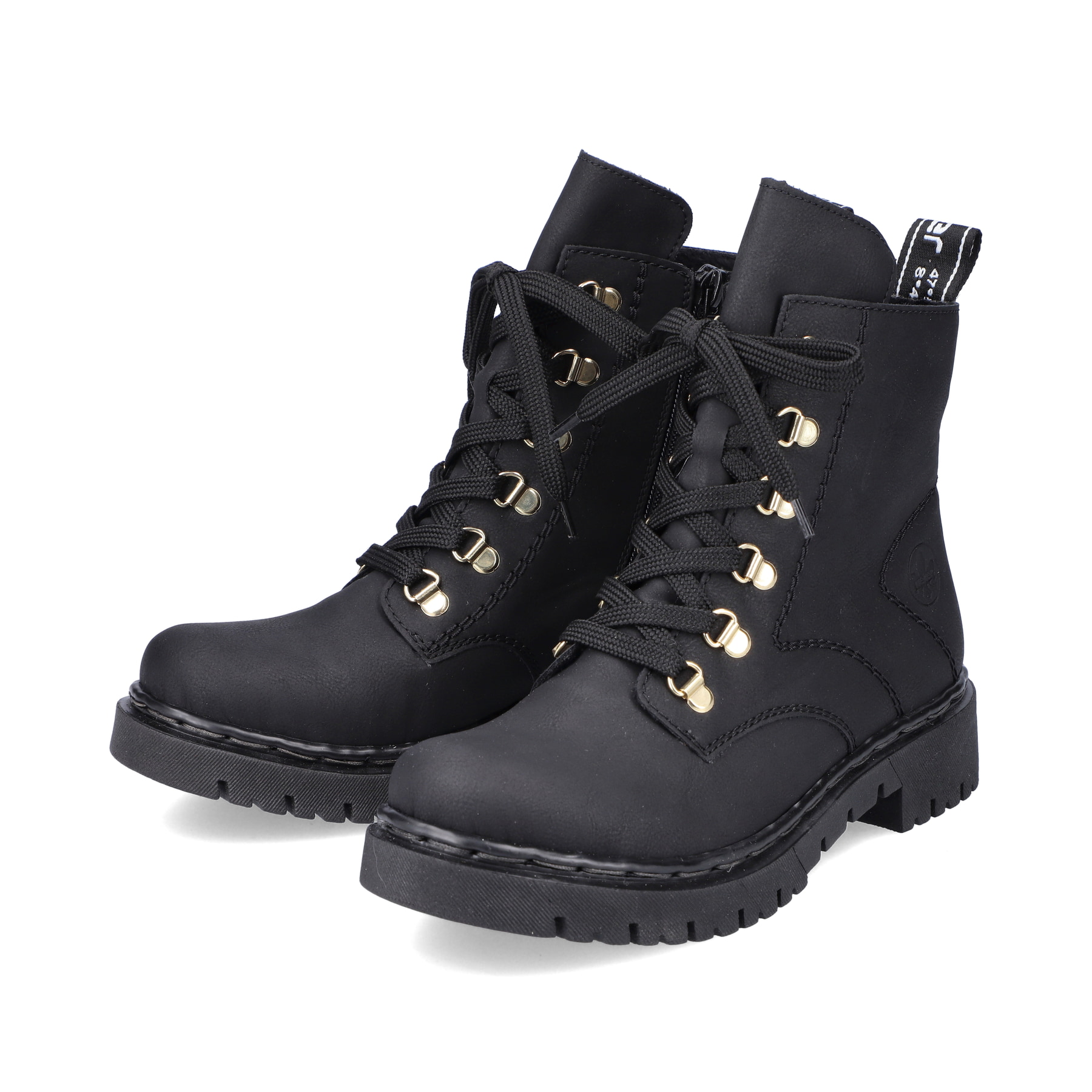 Rieker Damen Biker Boots tiefschwarz
