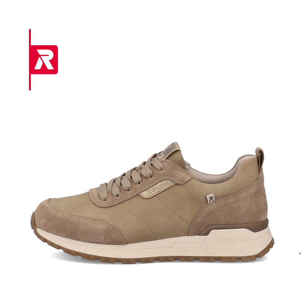 Rieker EVOLUTION Damen Sneaker mocha creme-beige