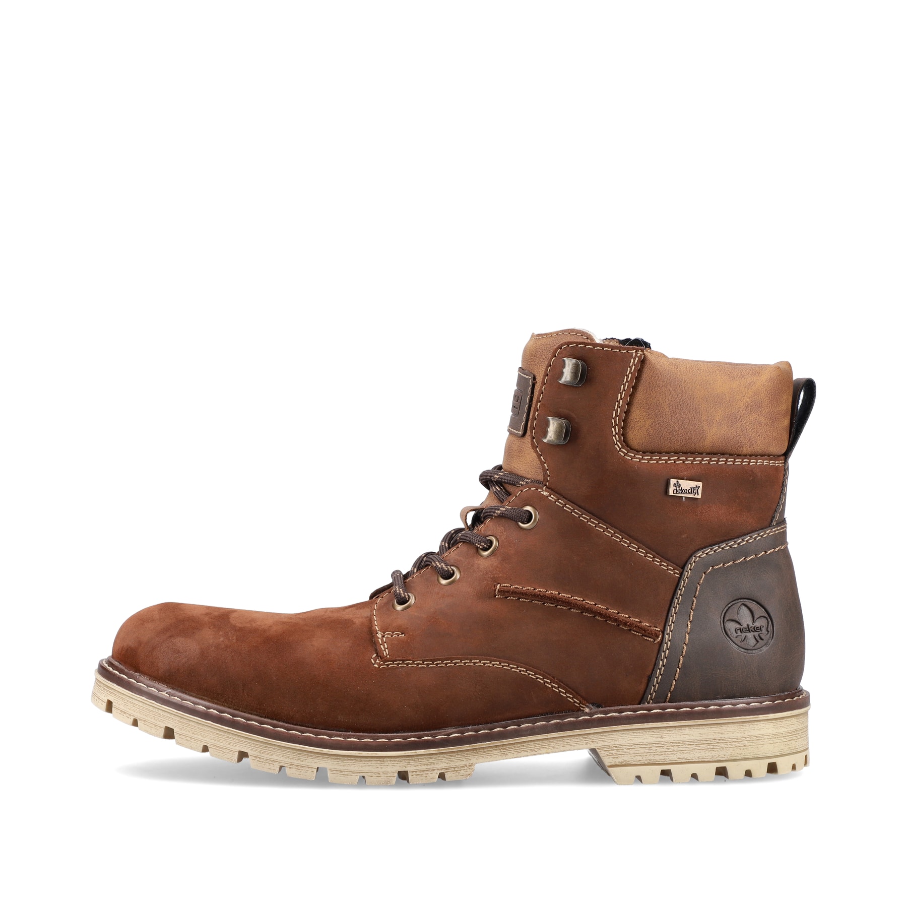 Rieker Herren Schnürstiefel zimtbraun