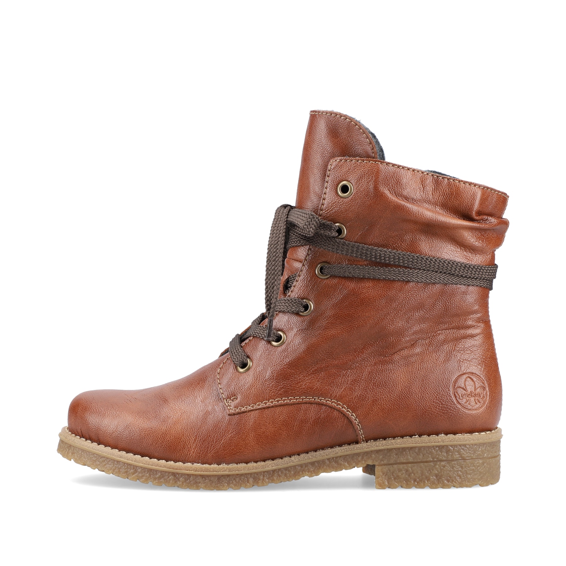 Rieker Damen Schnürstiefel kastanienbraun