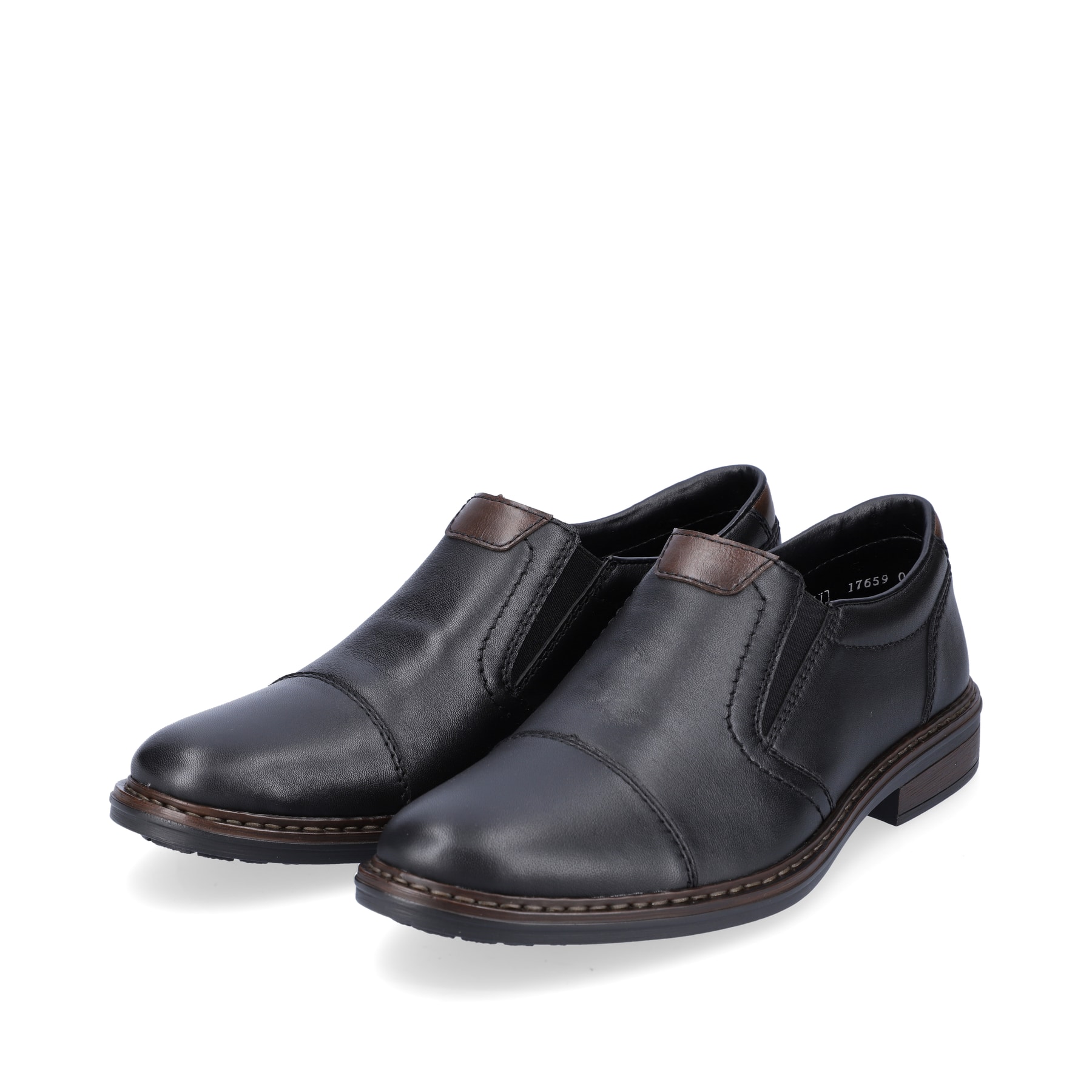 Rieker Herren Slipper tiefschwarz