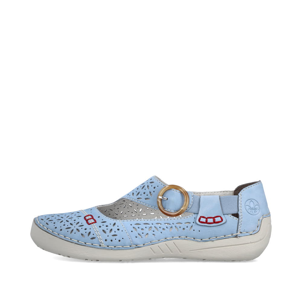 Rieker Damen Slipper himmelblau