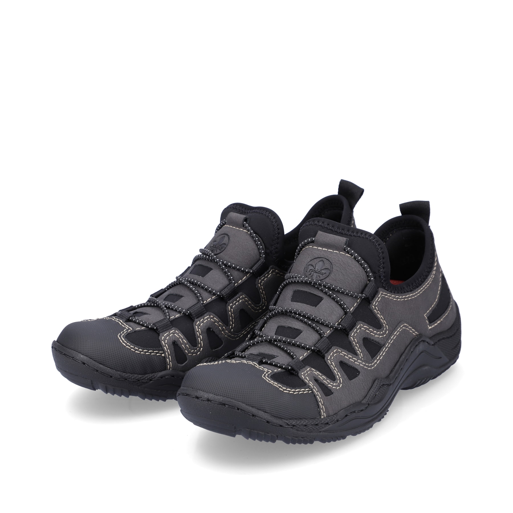 Rieker Damen Slipper granitgrau