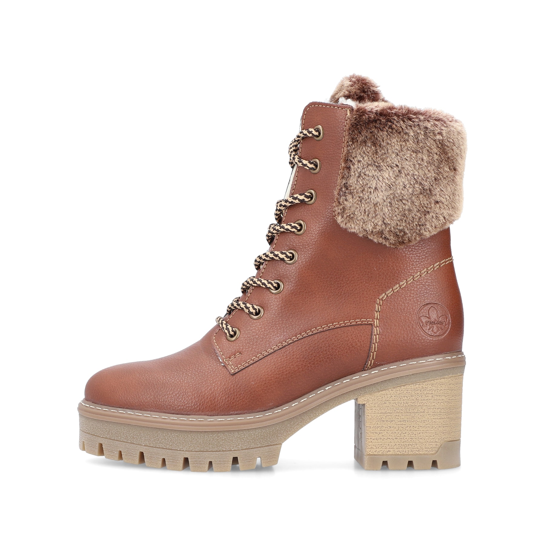 Rieker Damen Stiefeletten kaffeebraun