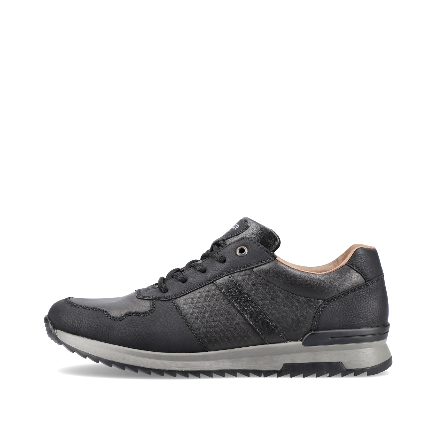 Rieker Herren Schnürschuhe tiefschwarz