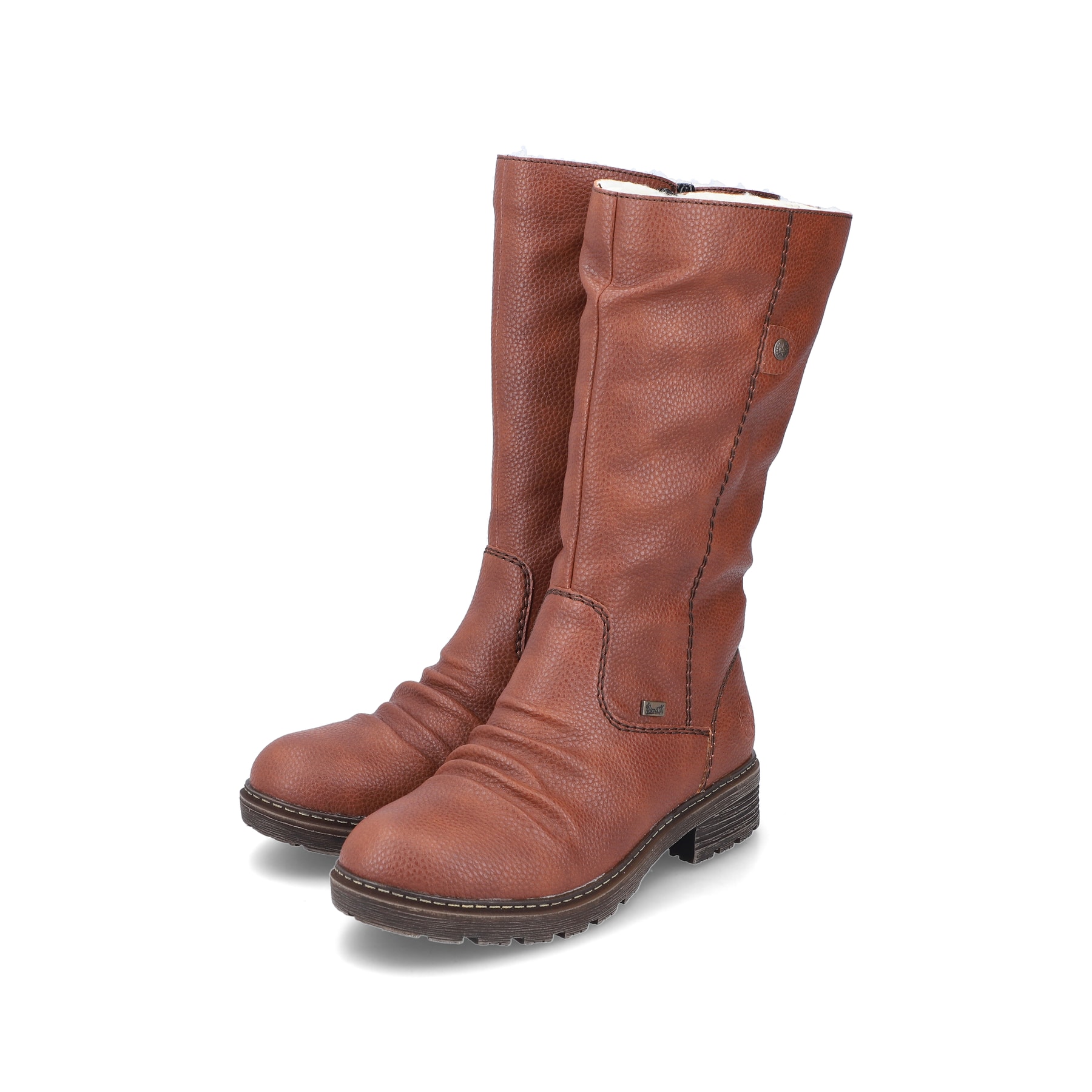 Rieker Damen Hochschaftstiefel kupferbraun