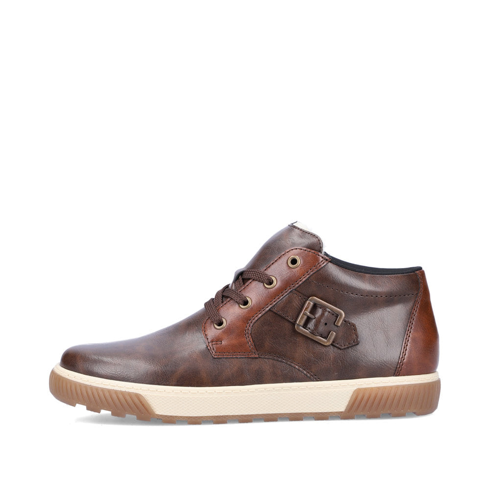 Rieker Herren Schnürstiefel kaffeebraun