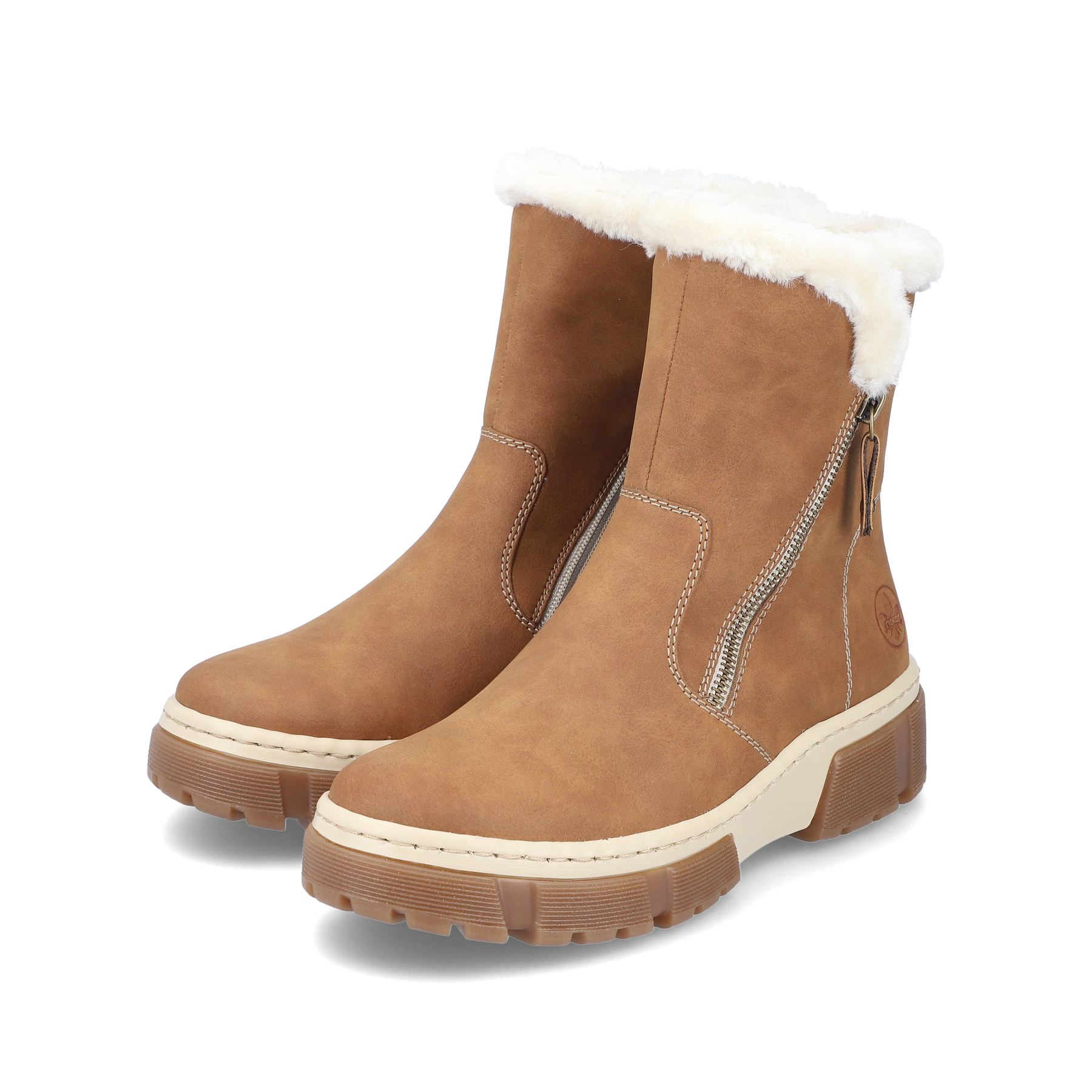 Rieker Damen Kurzstiefel nougatbraun