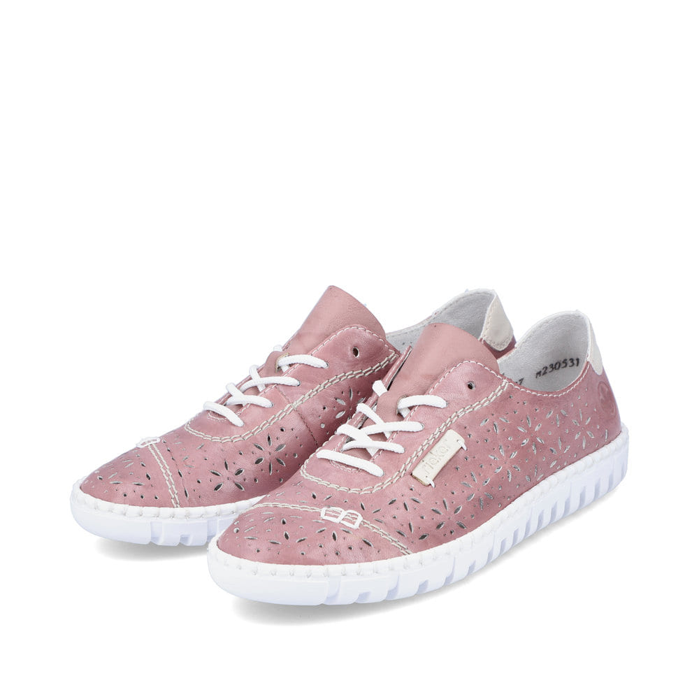 Rieker Damen Schnürschuhe blütenrosa