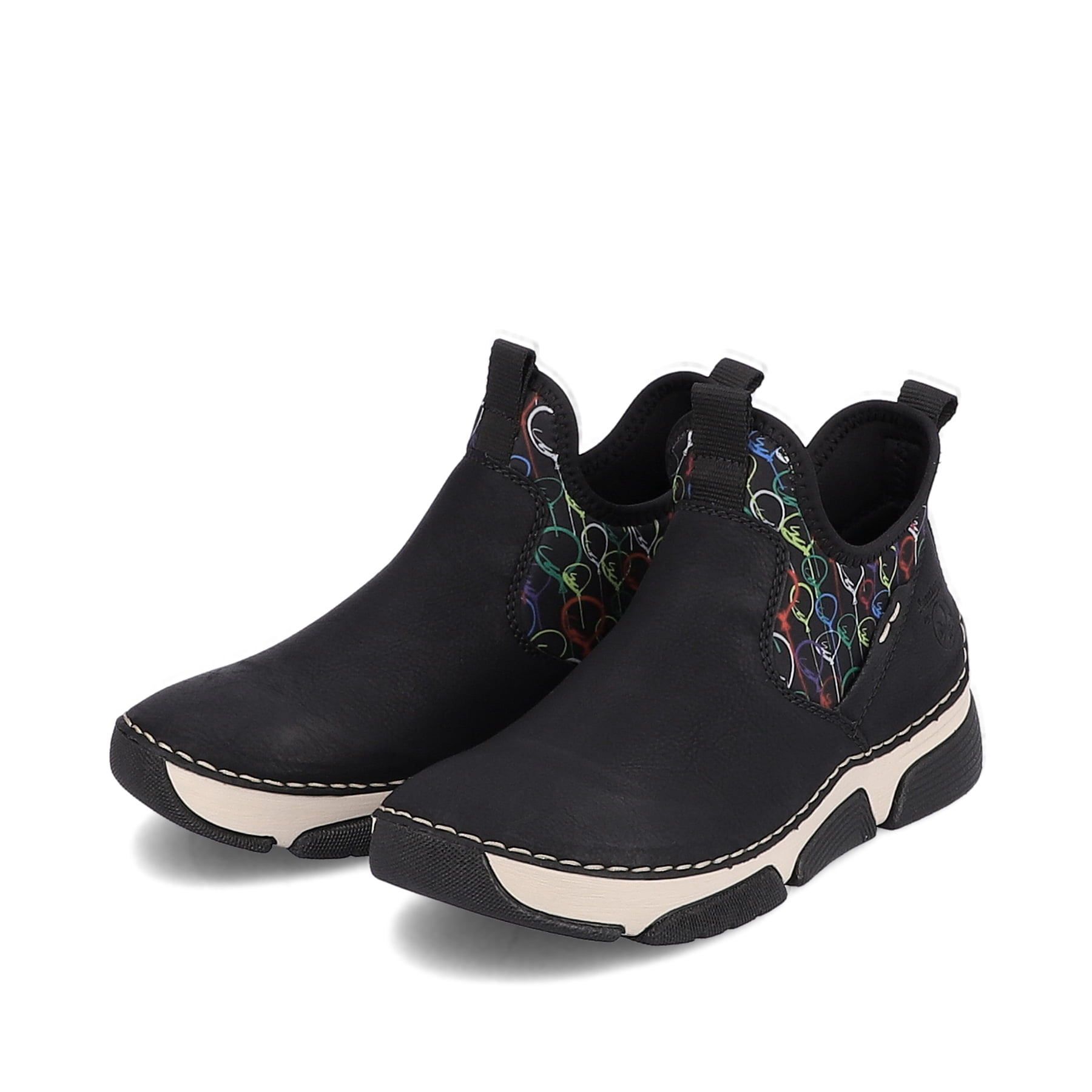 Rieker Damen Slipper urbanschwarz
