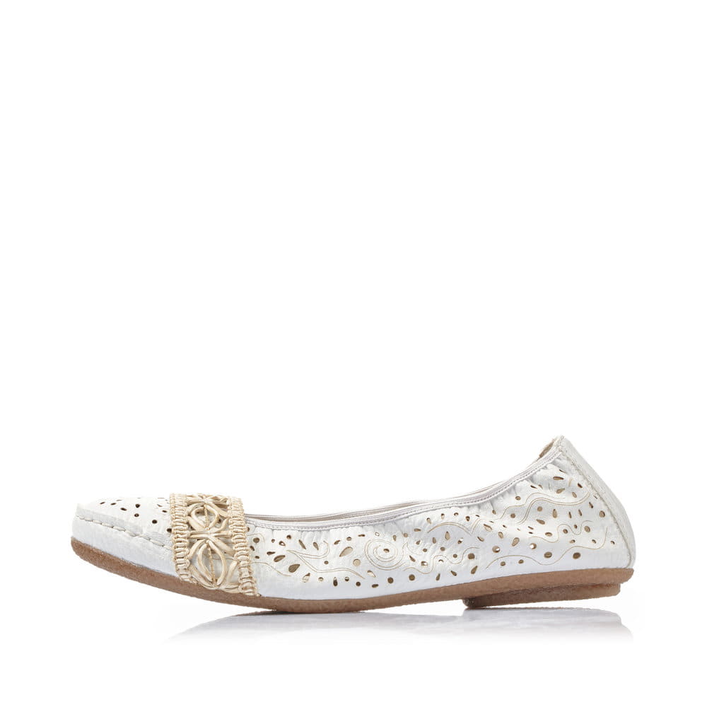 Rieker Damen Ballerinas altweiß