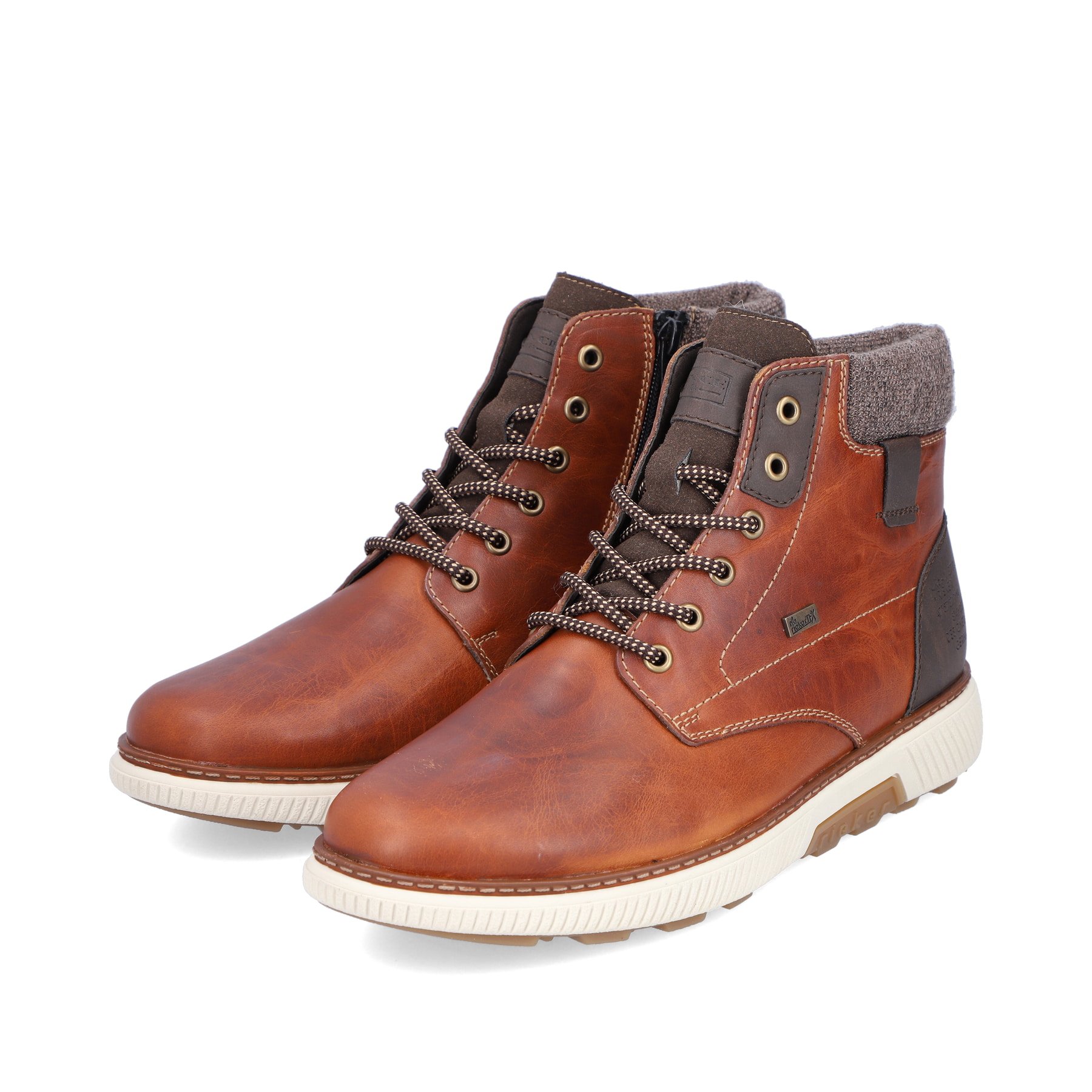 Rieker Herren Schnürstiefel karamellbraun