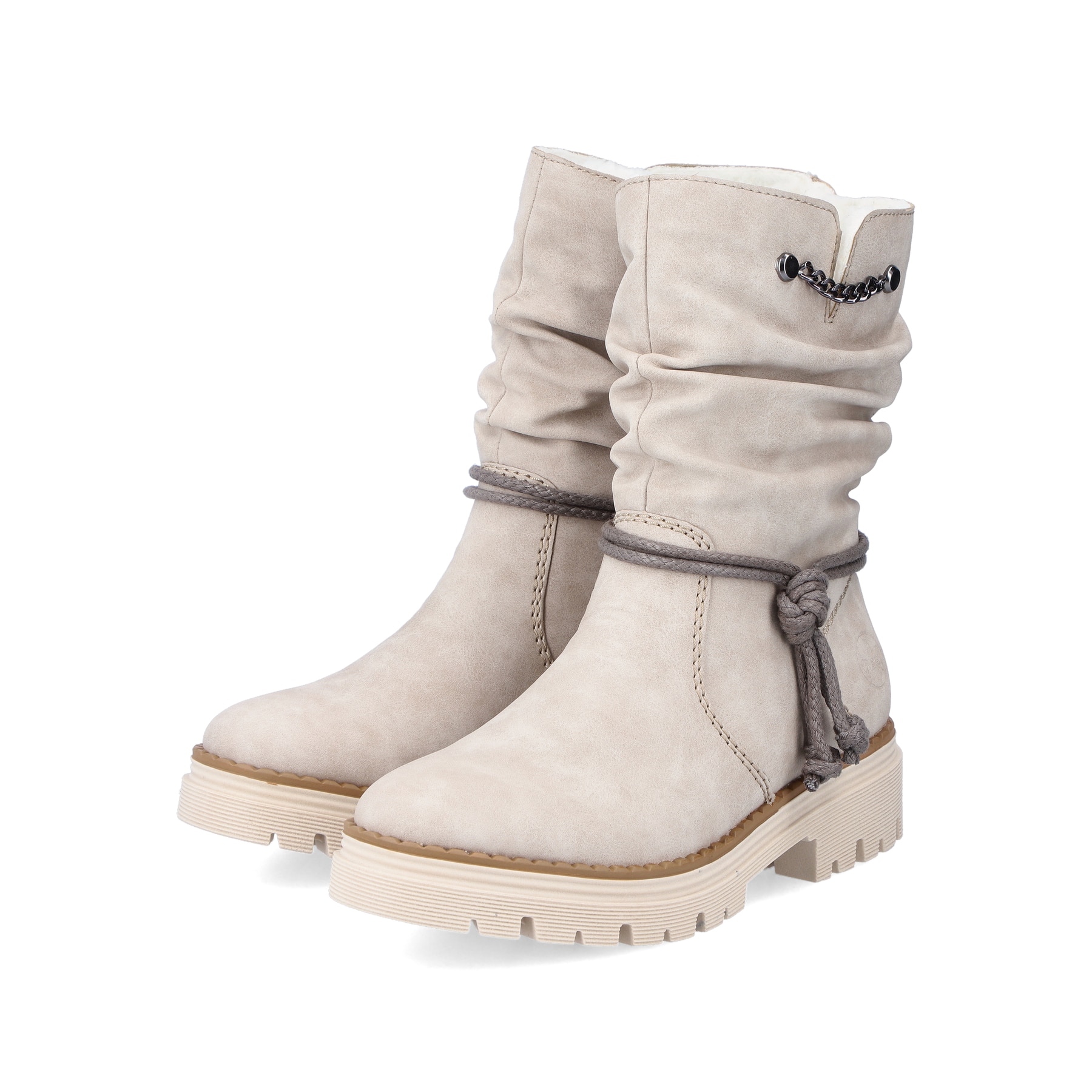 Rieker Damen Kurzstiefel hellbeige