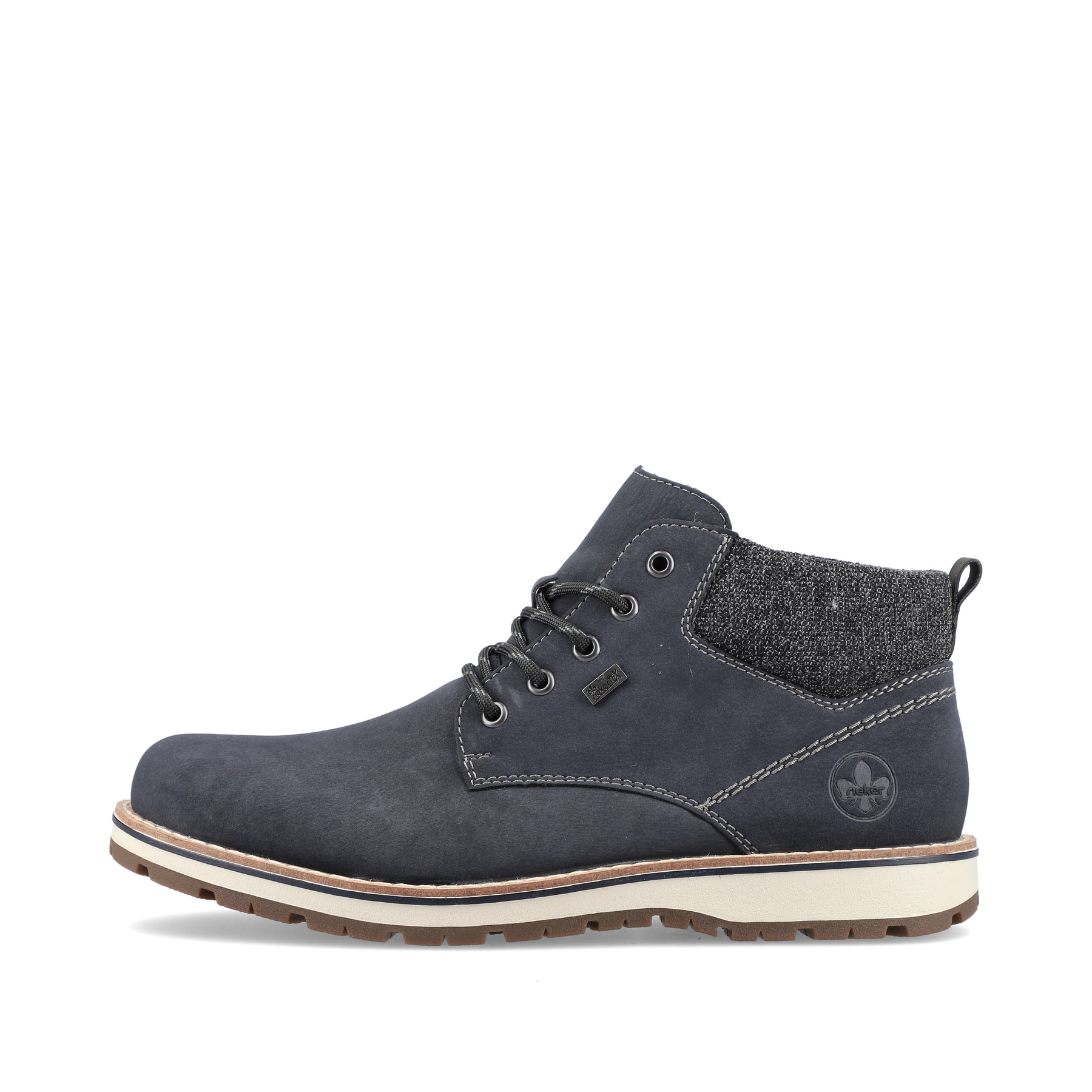Rieker Herren Schnürstiefel blaugrau